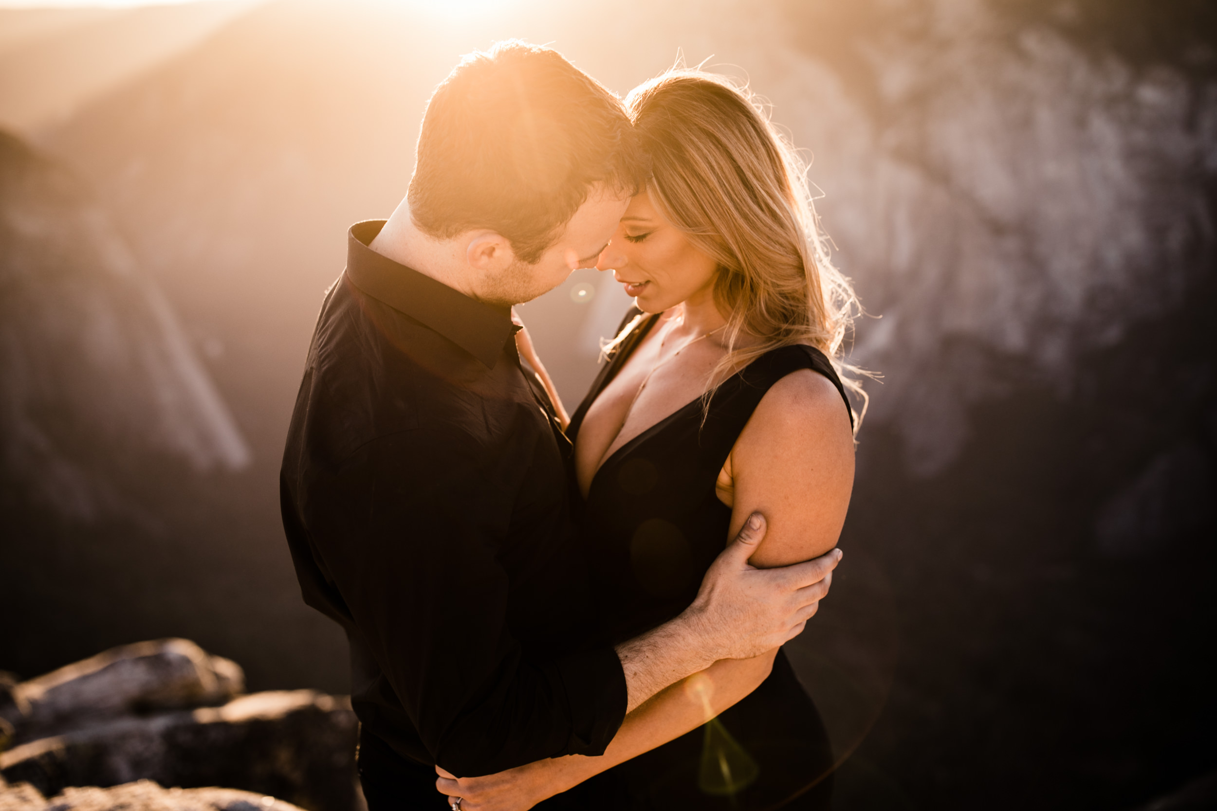 alexandra + david's destination engagement session in the mountains | yosemite elopement inspiration | taft point engagement photos | yosemite national park wedding photographer