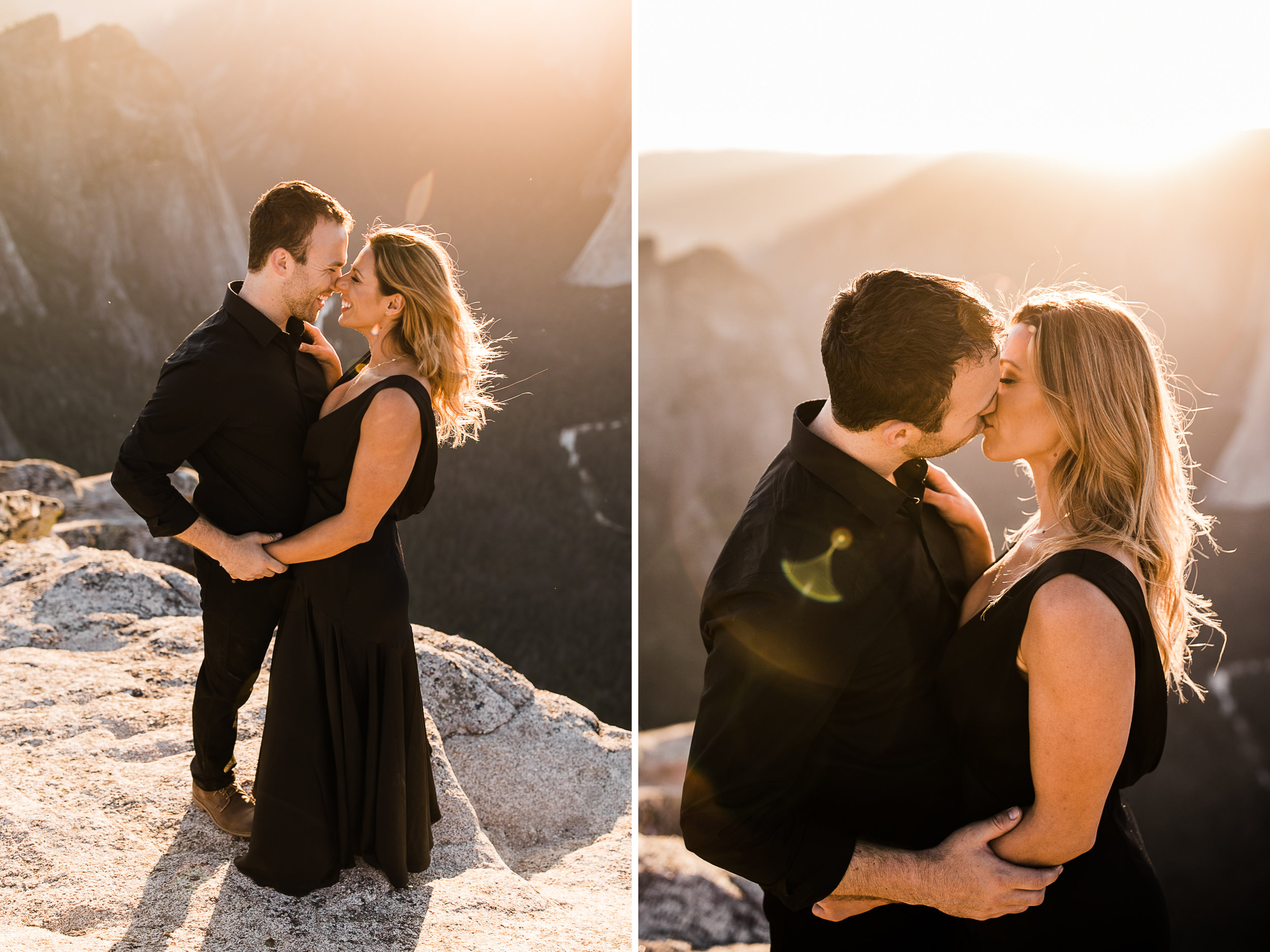 alexandra + david's destination engagement session in the mountains | yosemite elopement inspiration | taft point engagement photos | yosemite national park wedding photographer