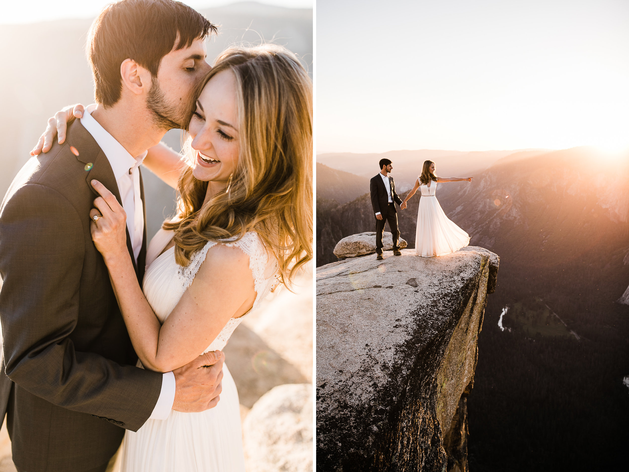 Chas + Michelle's adventurous wedding portraits | post-elopement photos in yosemite national park | adventure wedding photographer