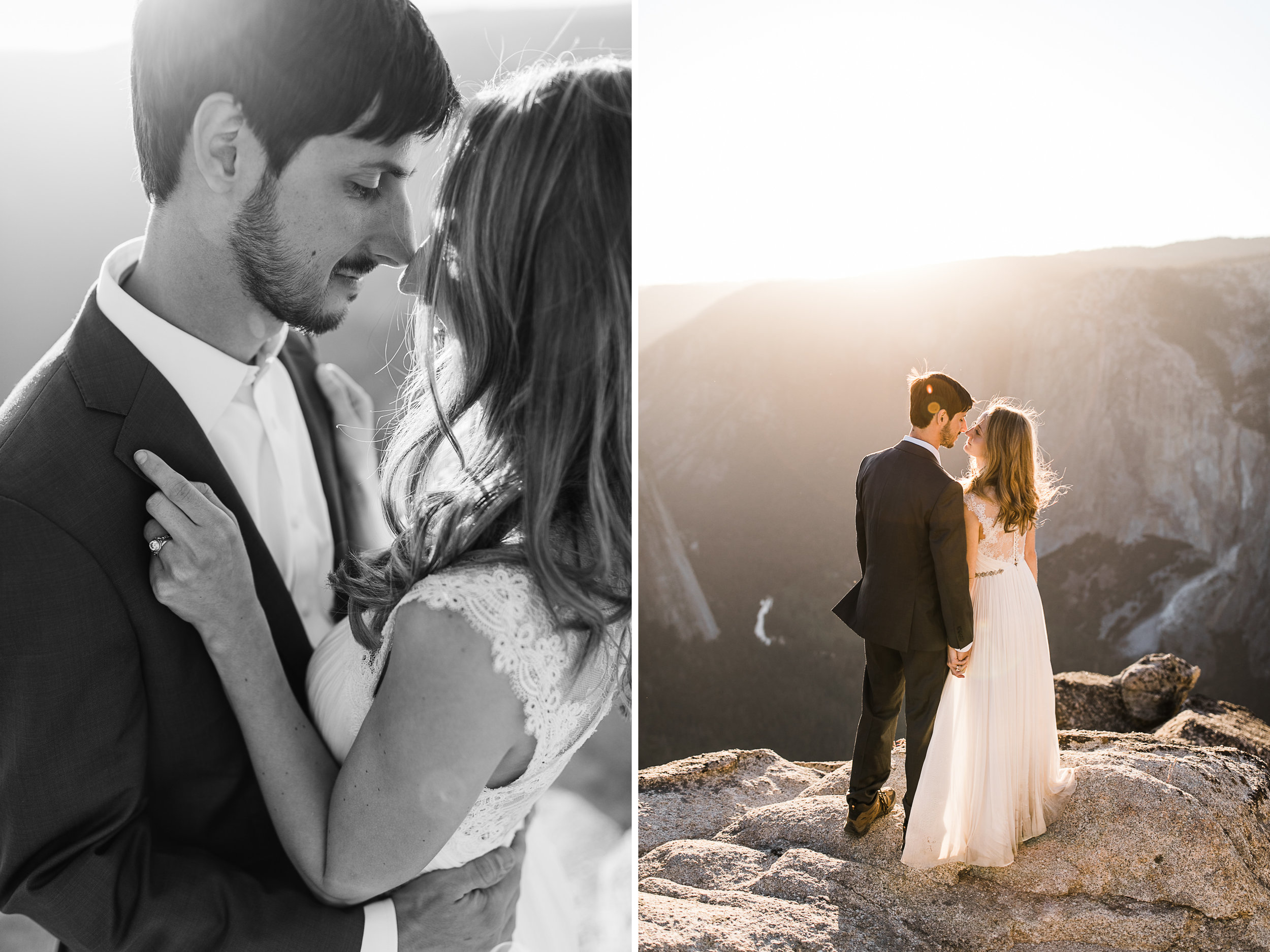 Chas + Michelle's adventurous wedding portraits | post-elopement photos in yosemite national park | adventure wedding photographer