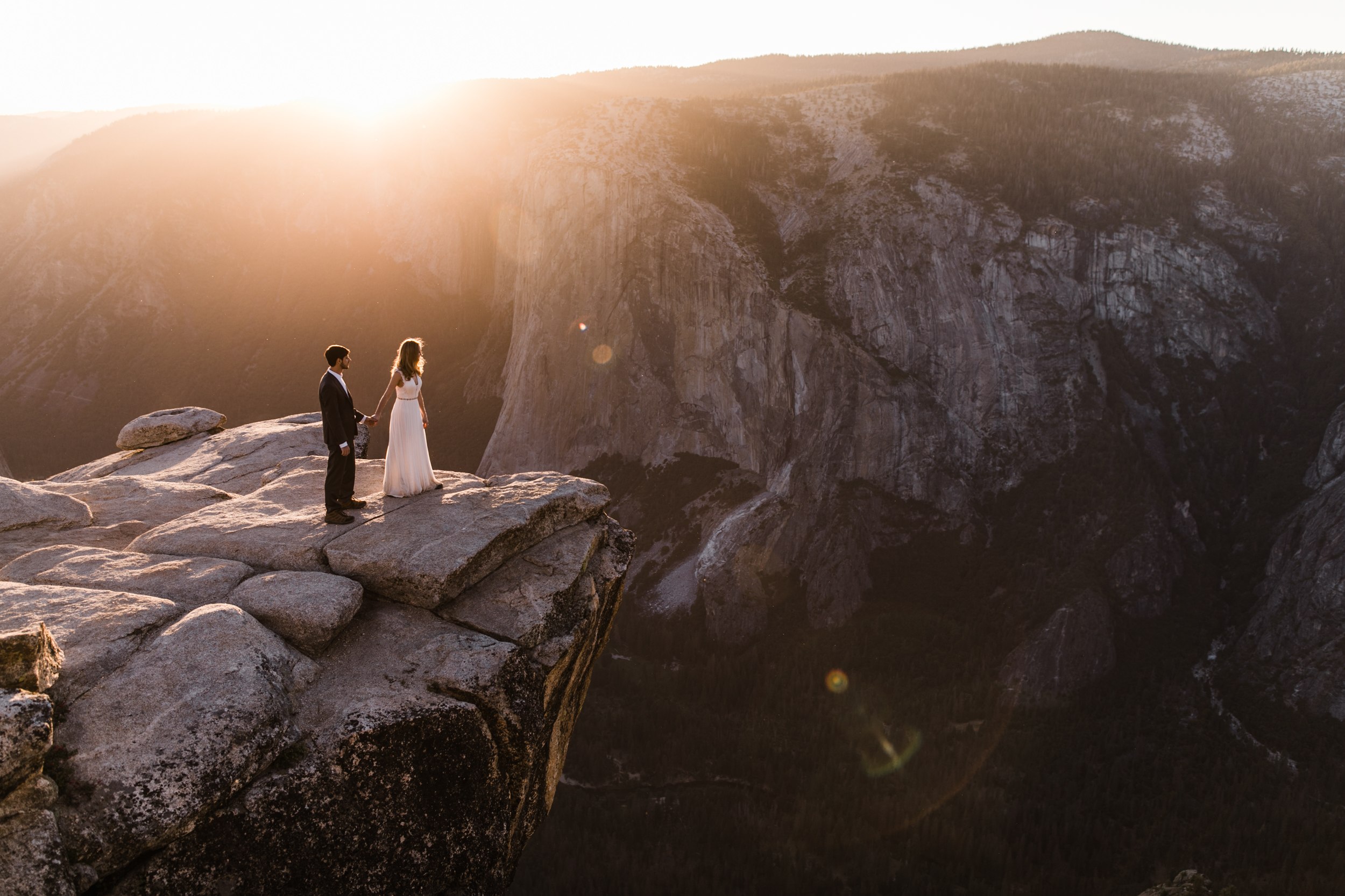 Chas + Michelle's adventurous wedding portraits | post-elopement photos in yosemite national park | adventure wedding photographer