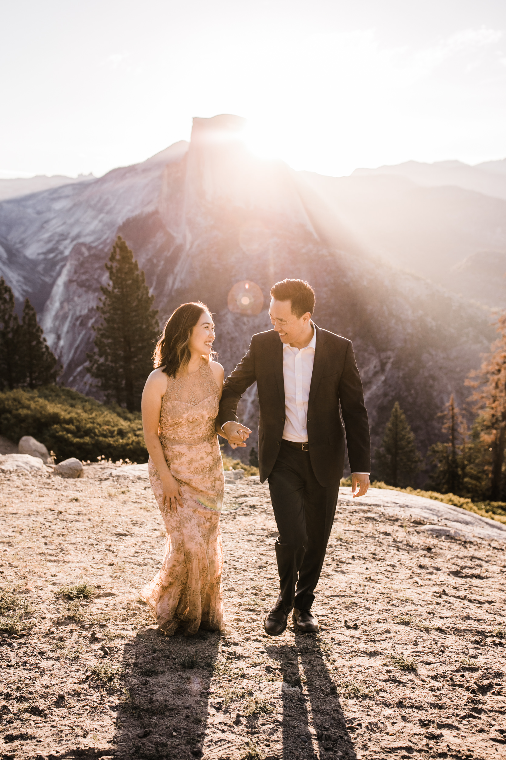 michelle + doug's adventure session at glacier point | 10 year wedding anniversary celebration | yosemite elopement inspiration | the hearnes adventure photography