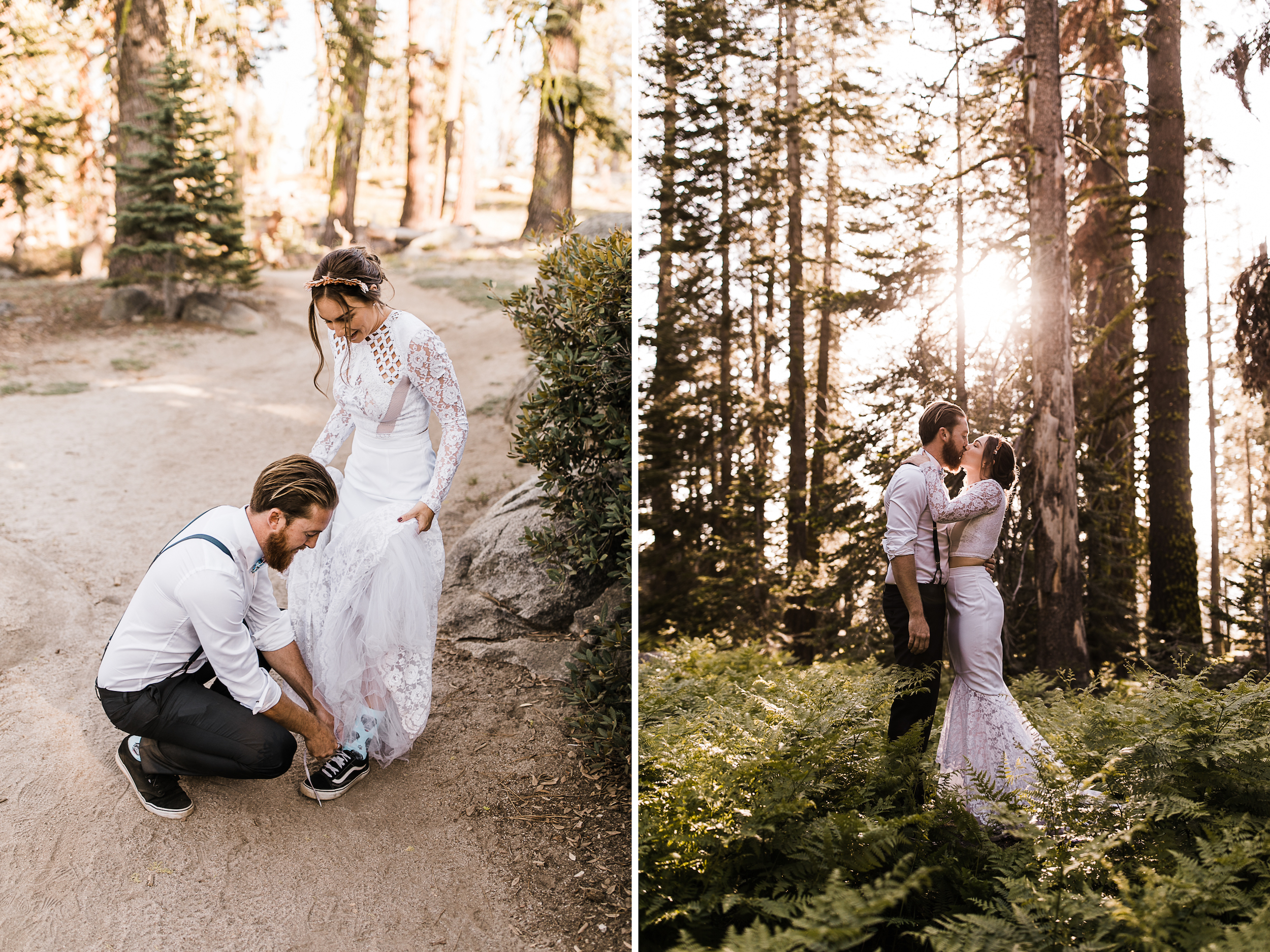 destination elopement in yosemite valley | adventure wedding portraits + romantic vows on a cliffside | national park elopement photographer | the hearnes adventure photography