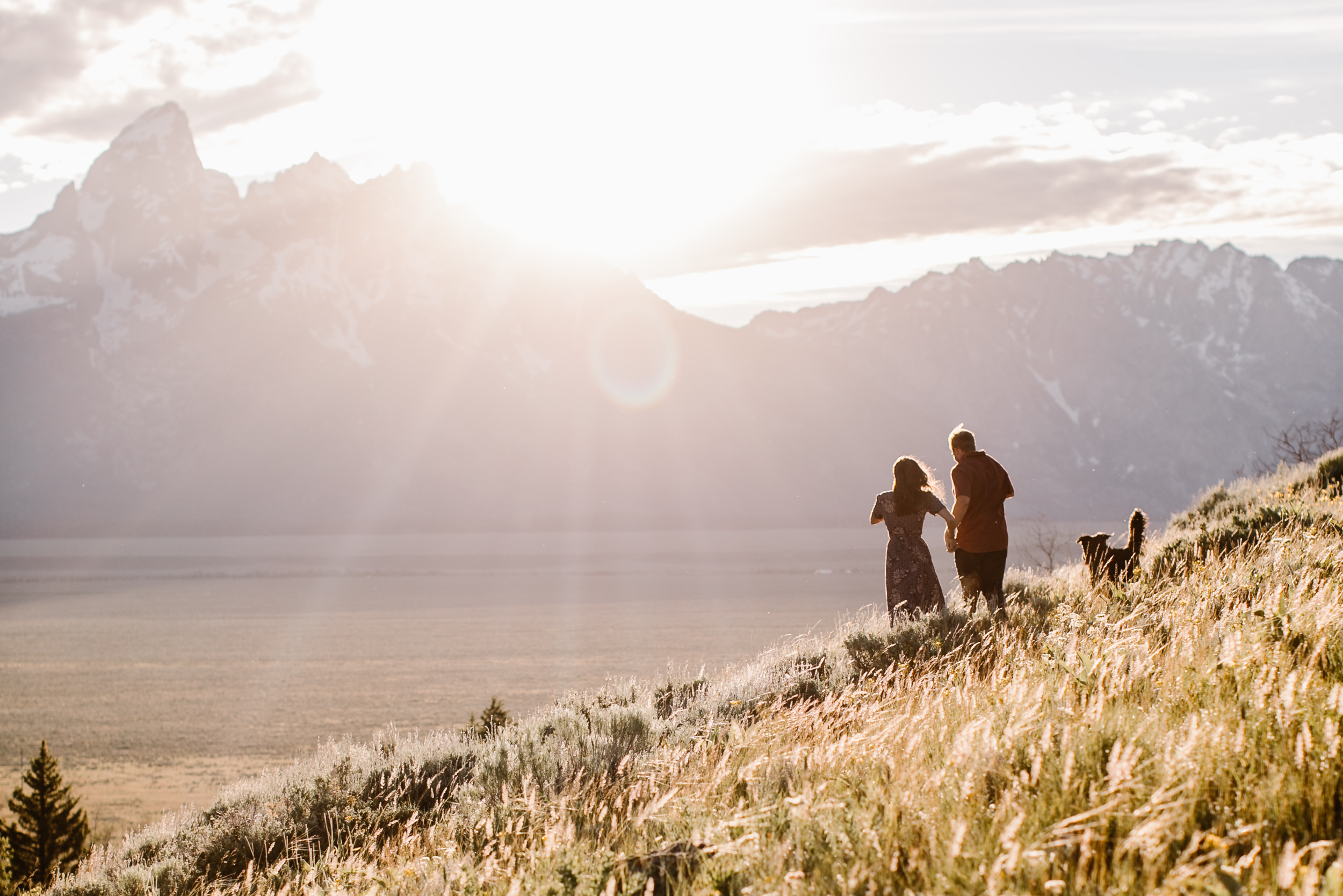 maggie + gary's adventure engagement session in grand teton national park | jackson hole, wyoming wedding photographer | the hearnes adventure photography