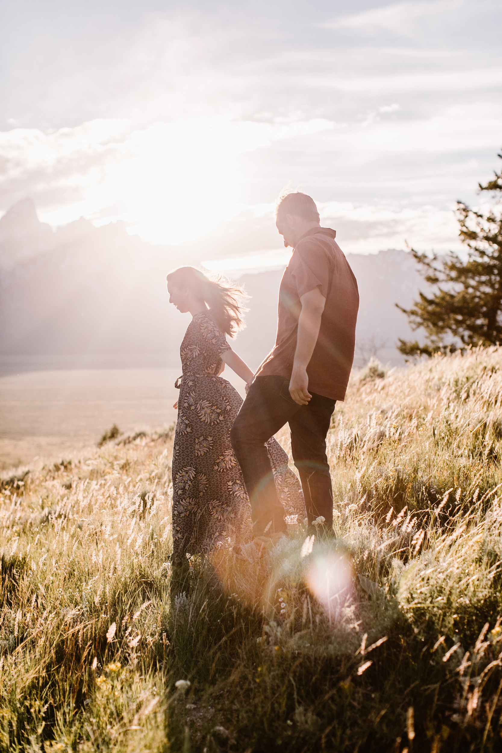 maggie + gary's adventure engagement session in grand teton national park | jackson hole, wyoming wedding photographer | the hearnes adventure photography