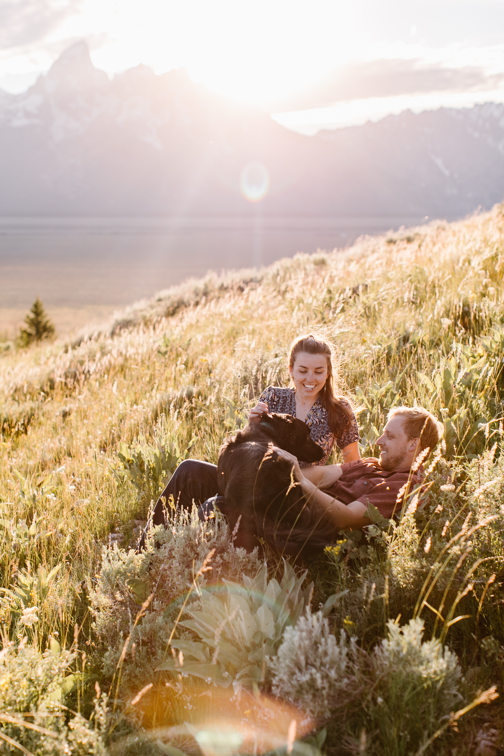 maggie + gary's adventure engagement session in grand teton national park | jackson hole, wyoming wedding photographer | the hearnes adventure photography