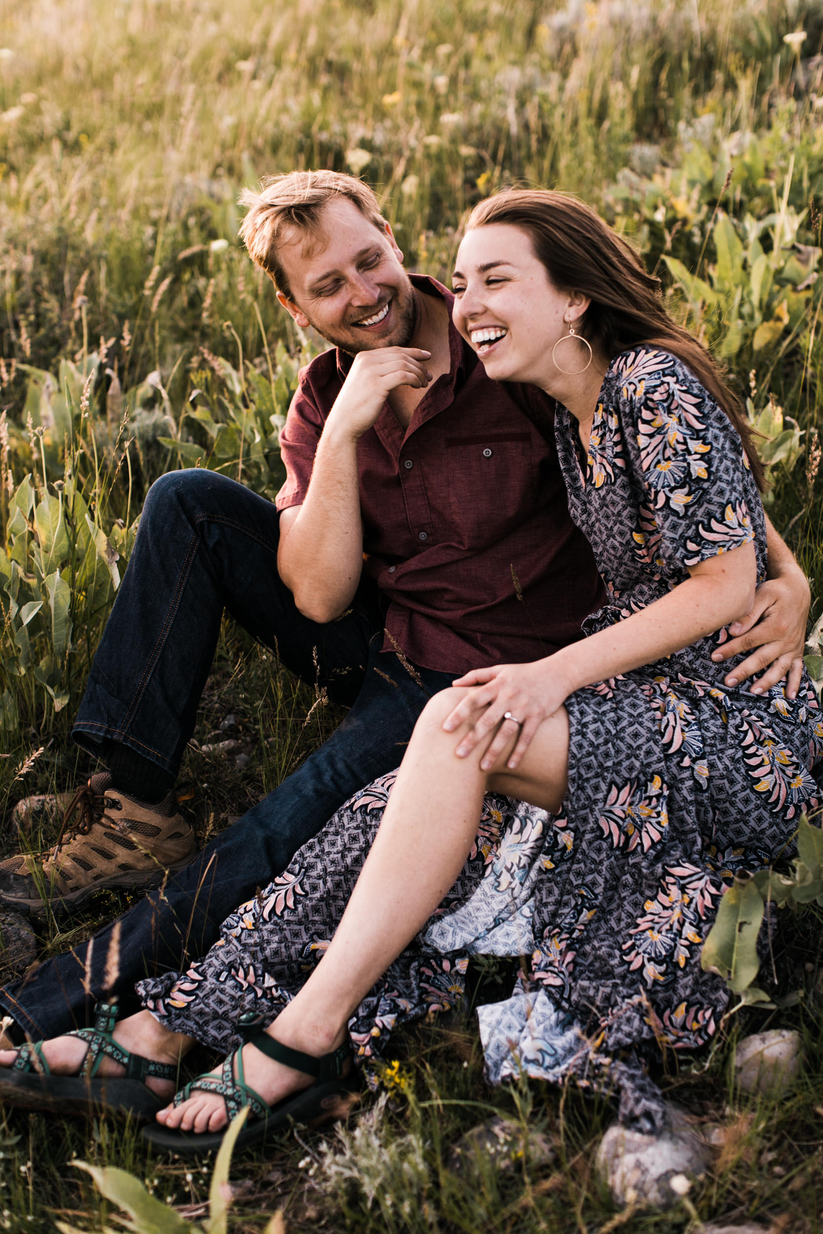 maggie + gary's adventure engagement session in grand teton national park | jackson hole, wyoming wedding photographer | the hearnes adventure photography