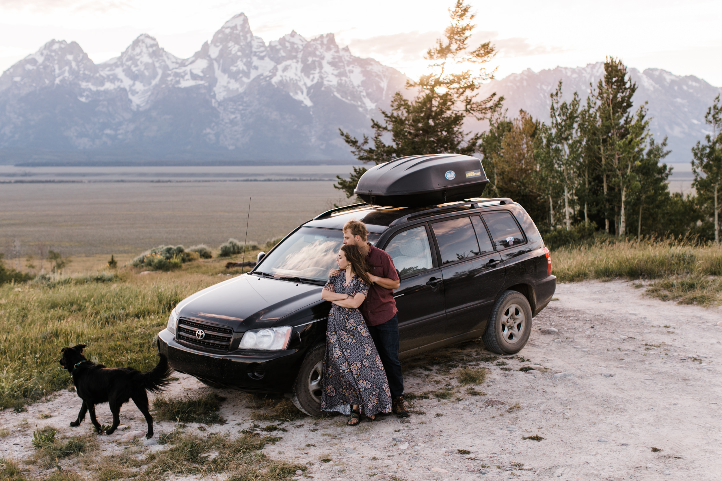 maggie + gary's adventure engagement session in grand teton national park | jackson hole, wyoming wedding photographer | the hearnes adventure photography