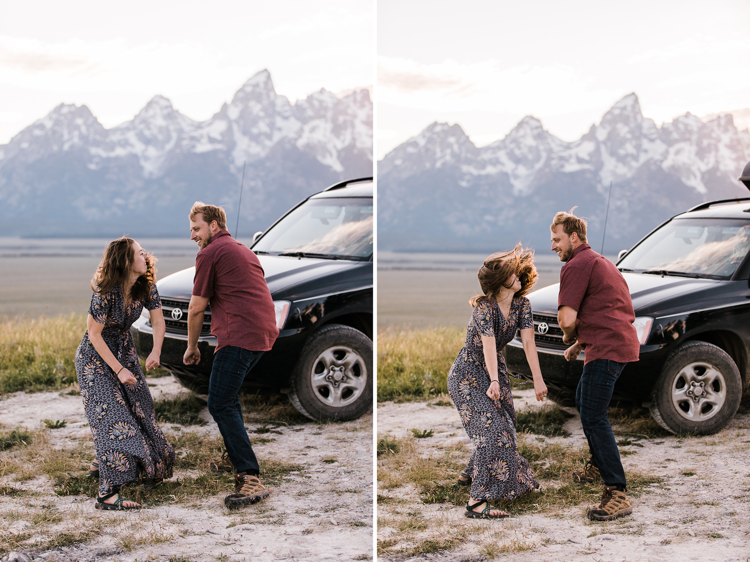 maggie + gary's adventure engagement session in grand teton national park | jackson hole, wyoming wedding photographer | the hearnes adventure photography