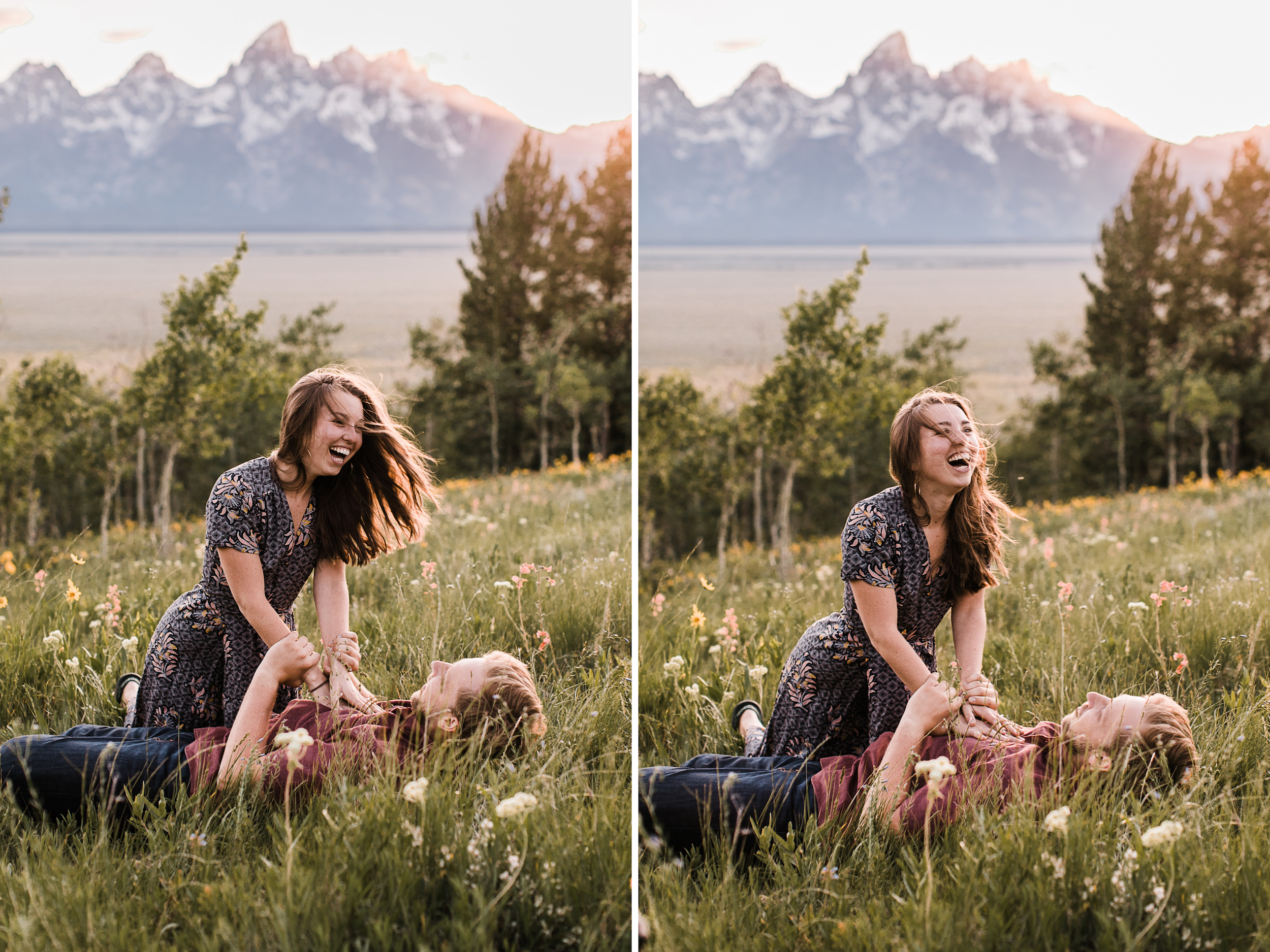 maggie + gary's adventure engagement session in grand teton national park | jackson hole, wyoming wedding photographer | the hearnes adventure photography