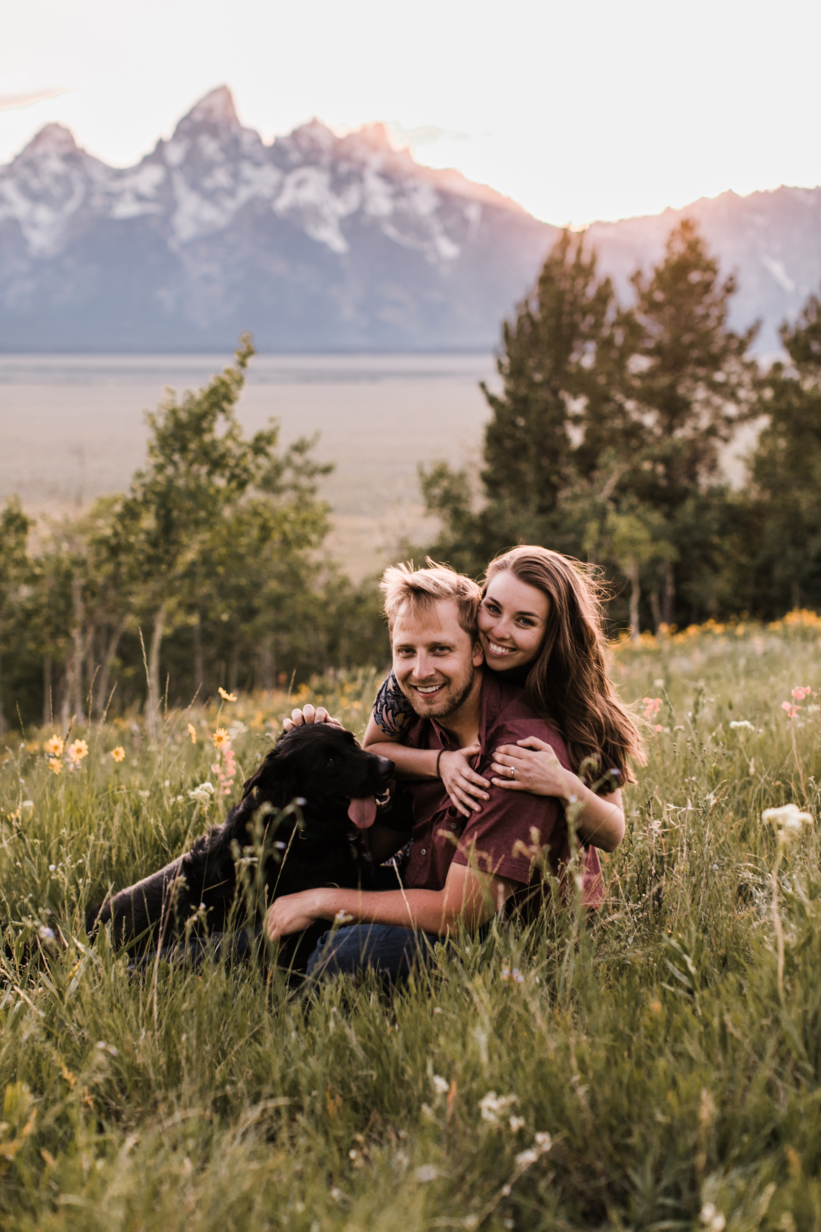 maggie + gary's adventure engagement session in grand teton national park | jackson hole, wyoming wedding photographer | the hearnes adventure photography