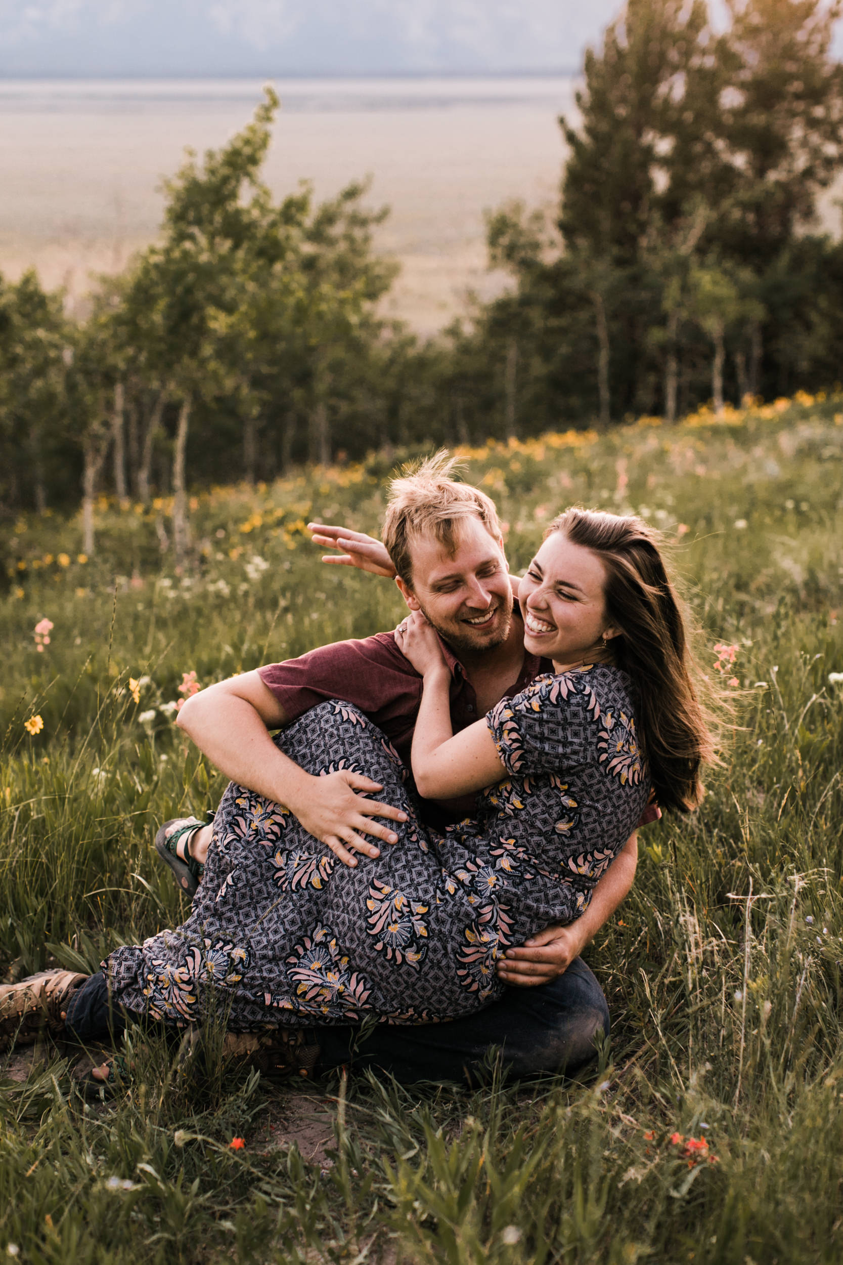 maggie + gary's adventure engagement session in grand teton national park | jackson hole, wyoming wedding photographer | the hearnes adventure photography