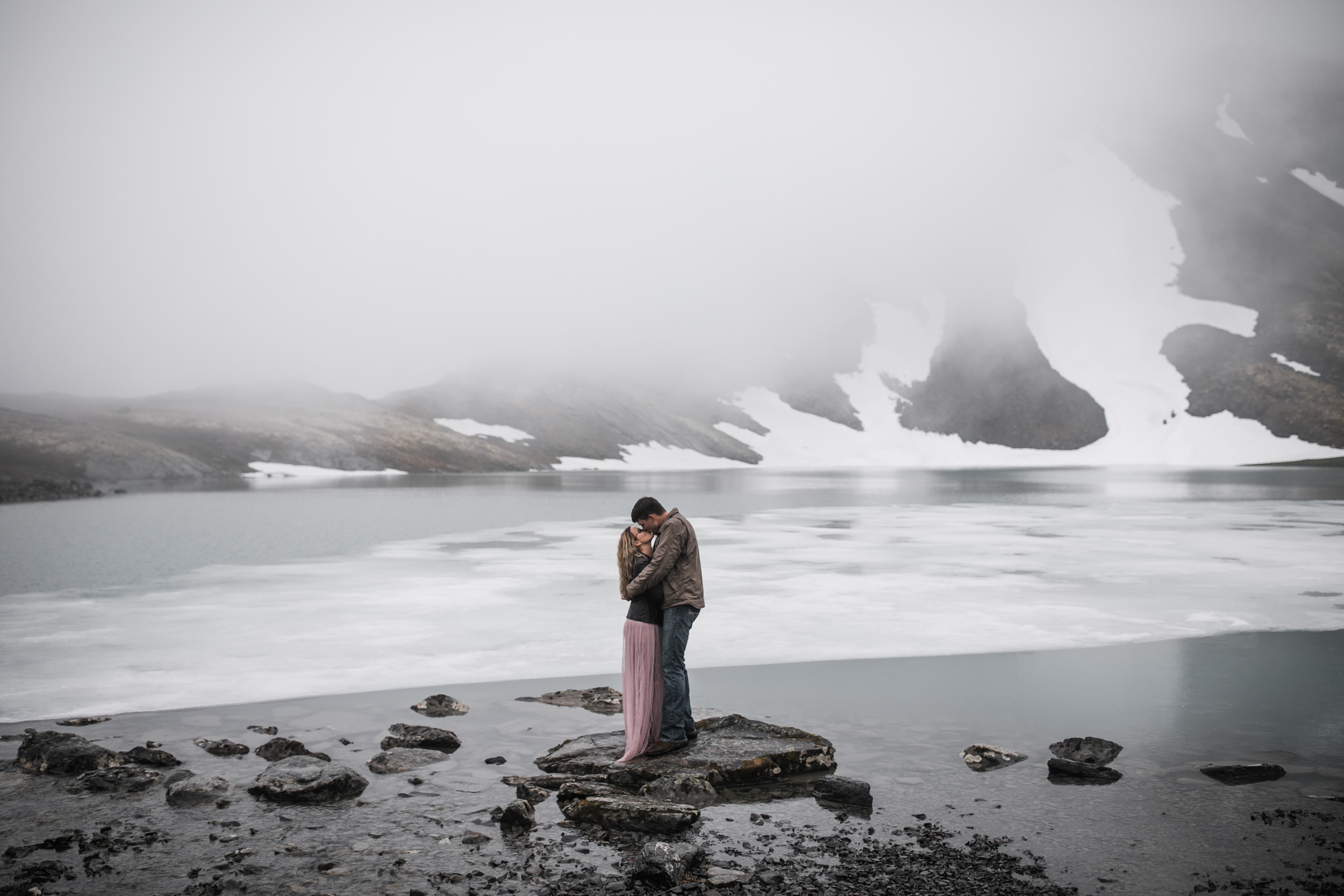 adventure engagement session in alaska | alyeska, girdwood elopement photographer | alaska destination wedding photographer | the hearnes adventure photography