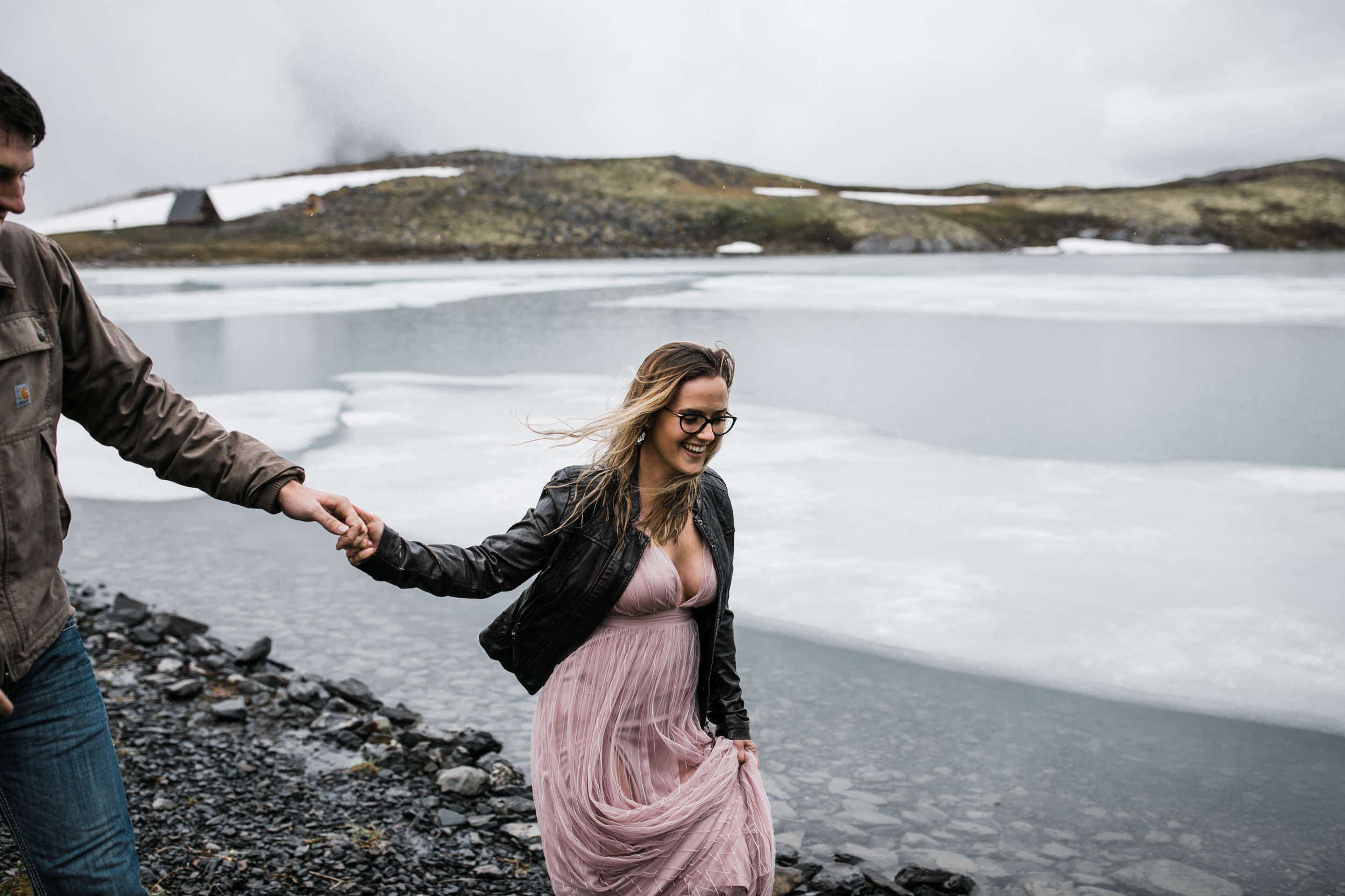 adventure engagement session in alaska | alyeska, girdwood elopement photographer | alaska destination wedding photographer | the hearnes adventure photography