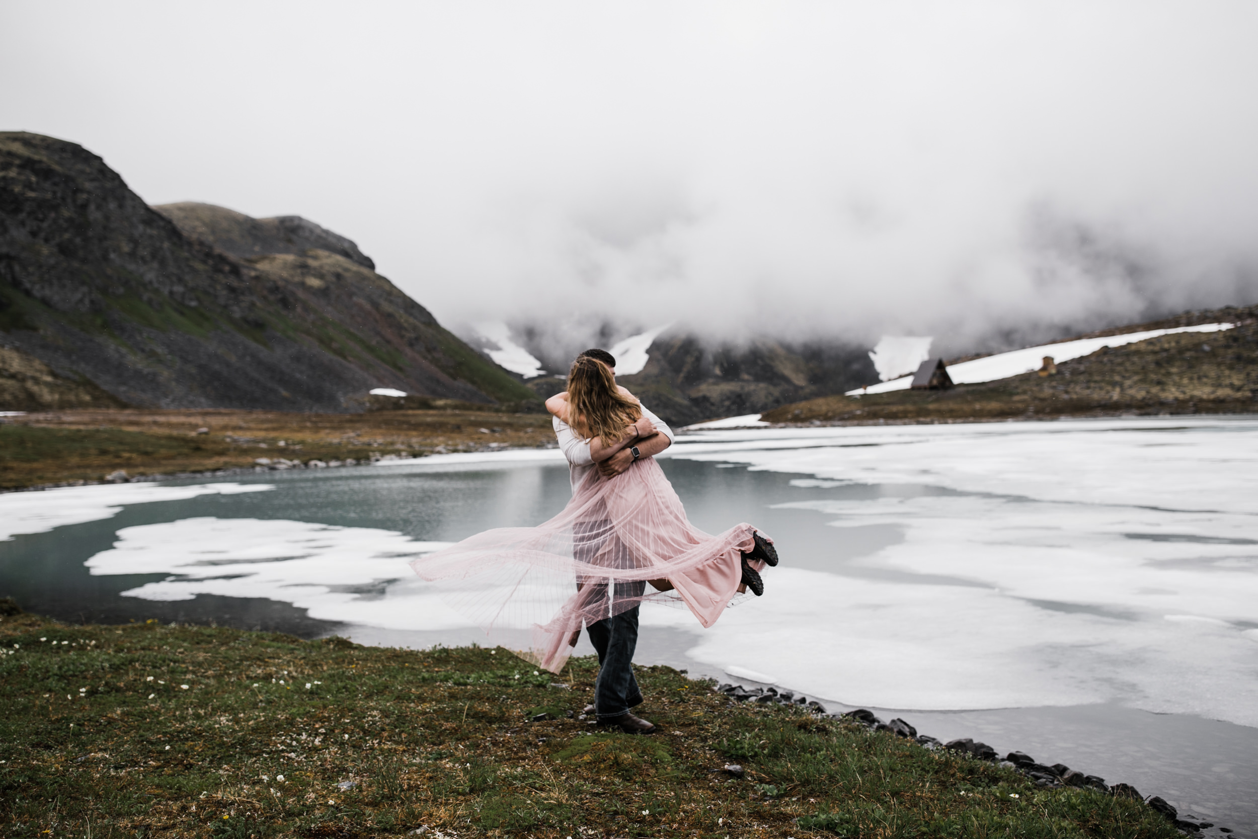 adventure engagement session in alaska | alyeska, girdwood elopement photographer | alaska destination wedding photographer | the hearnes adventure photography