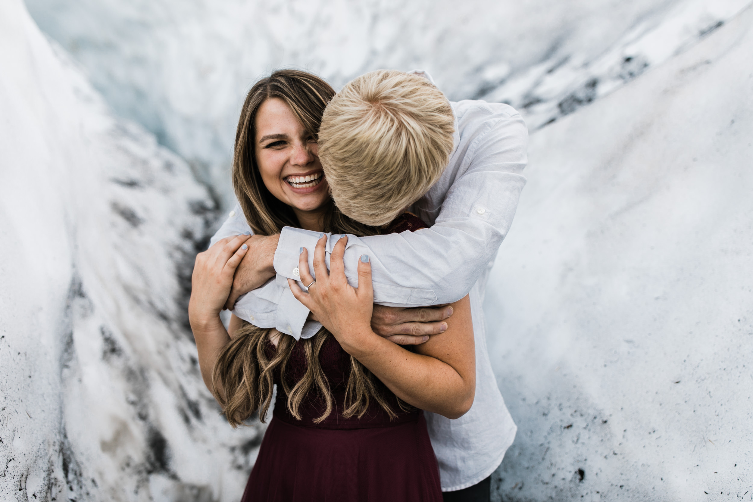 adventurous glacier engagement session near girdwood | alaska elopement photographer | glacier wedding inspiration | the hearnes adventure photography | www.thehearnes.com