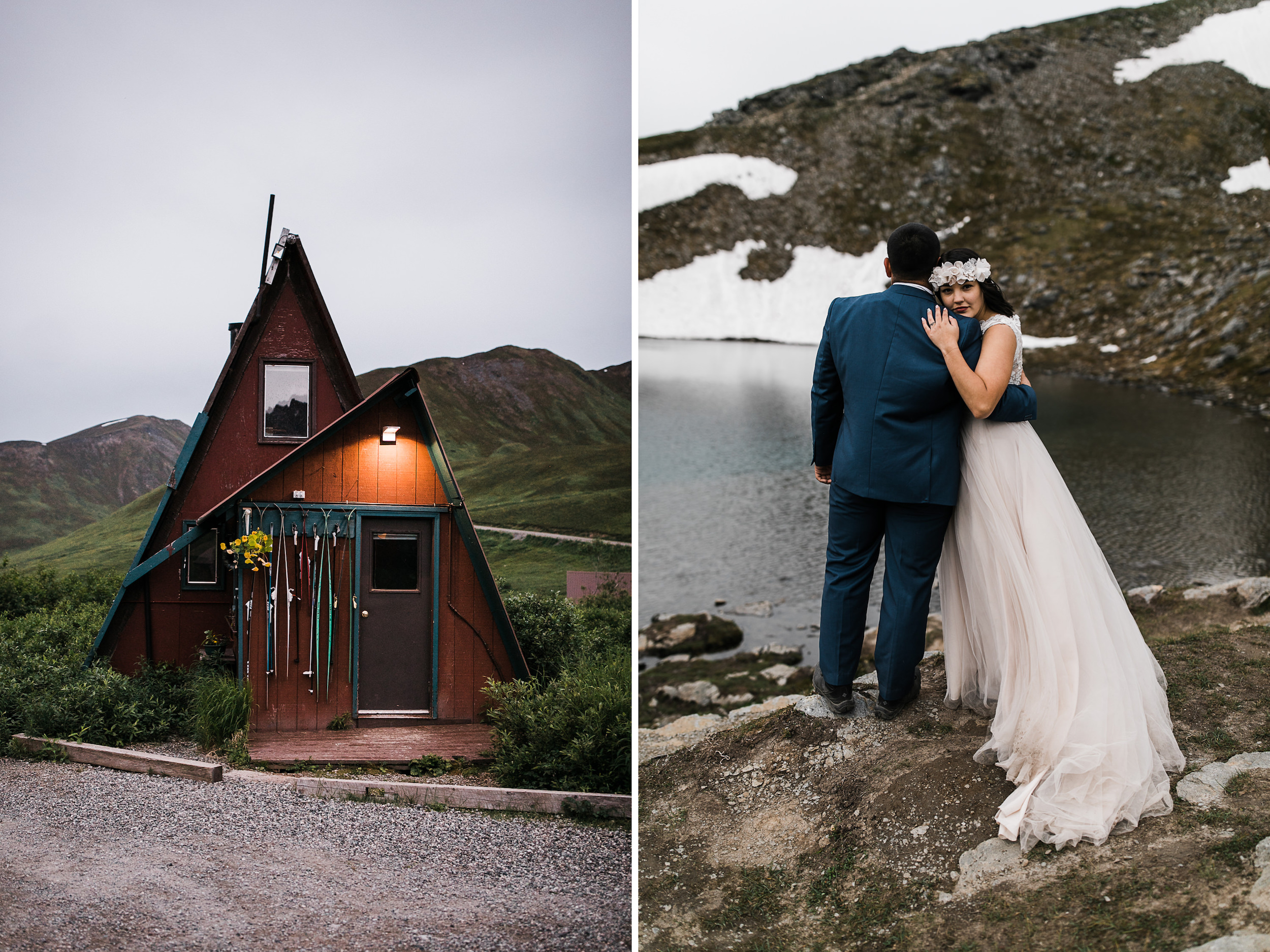 adventurous wedding portrait session at hatcher pass near anchorage | alaska elopement photographer | the hearnes adventure photography | www.thehearnes.com