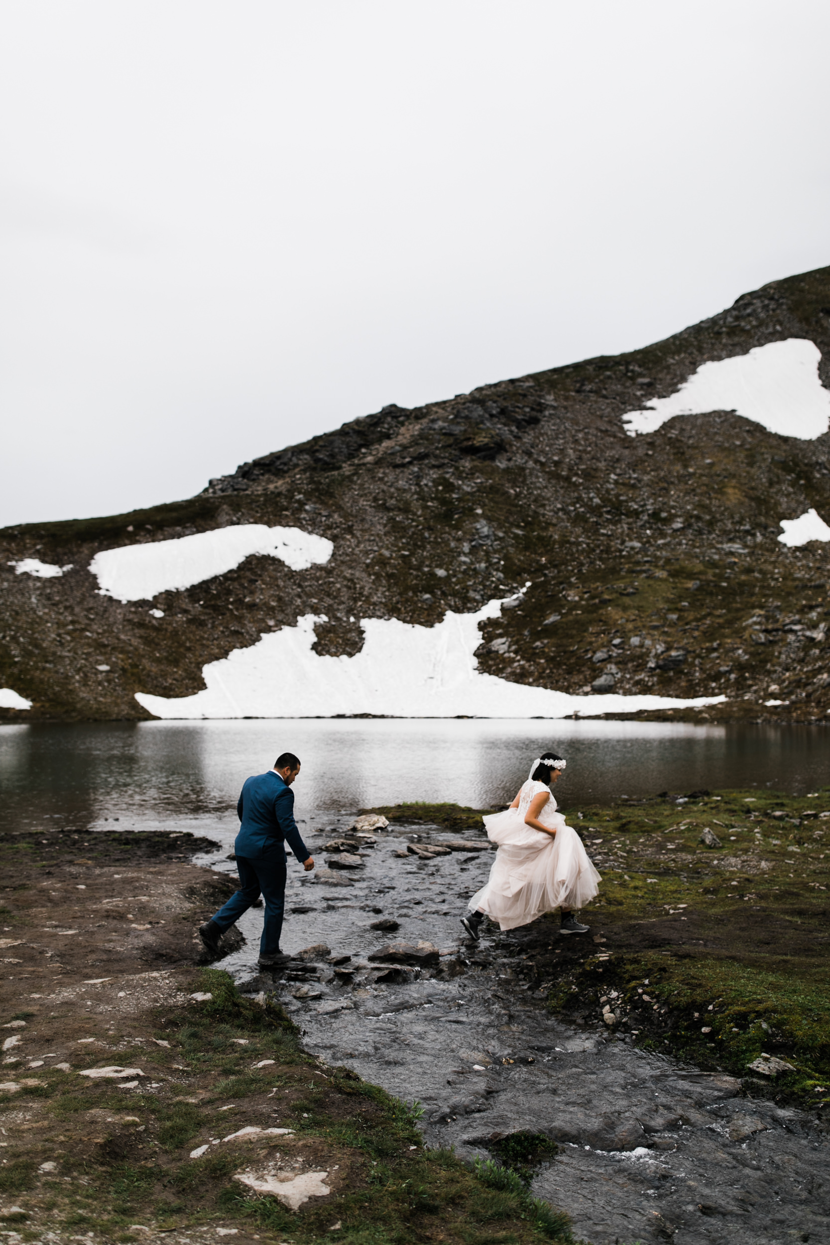 adventurous wedding portrait session at hatcher pass near anchorage | alaska elopement photographer | the hearnes adventure photography | www.thehearnes.com