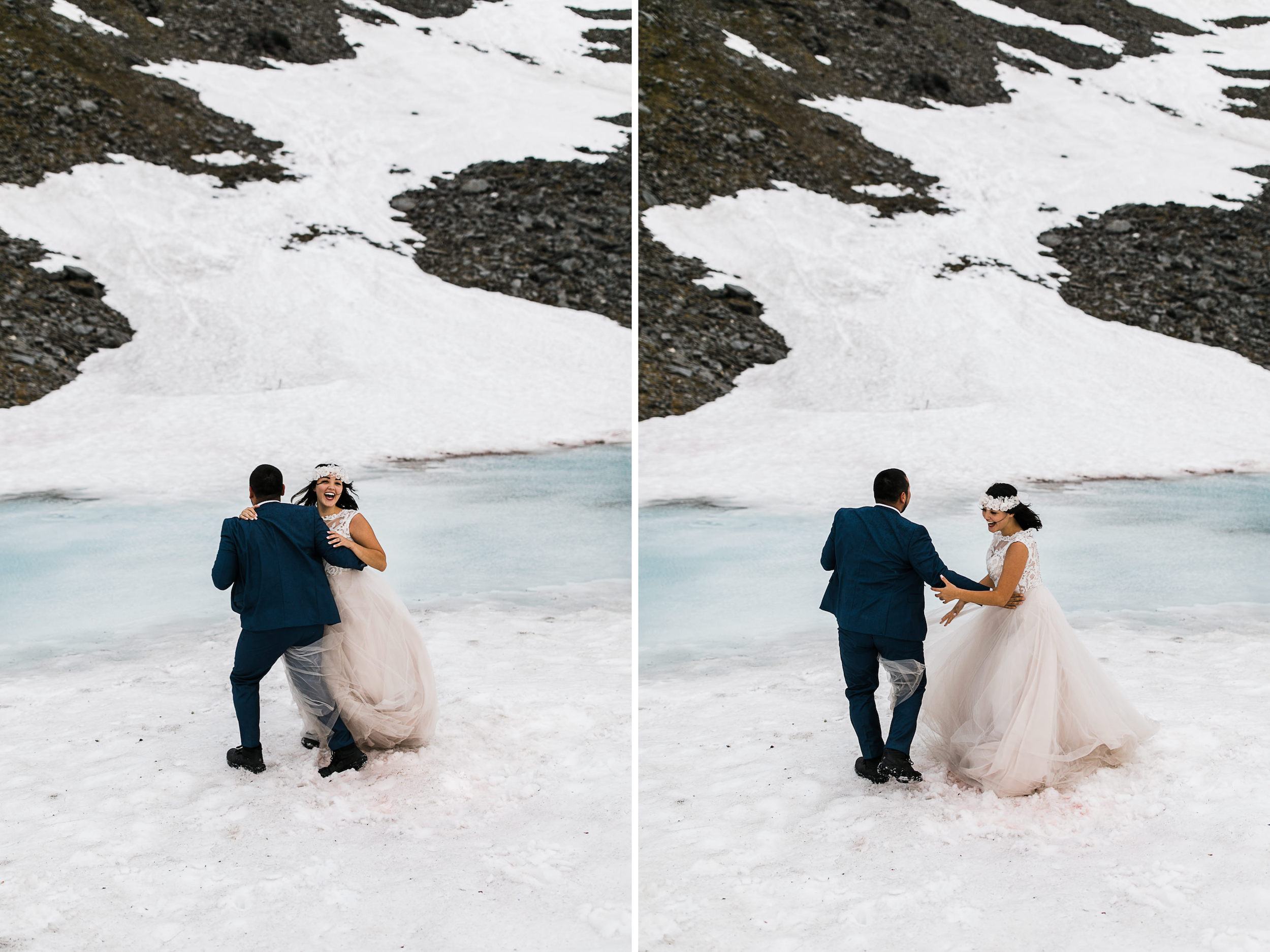 adventurous wedding portrait session at hatcher pass near anchorage | alaska elopement photographer | the hearnes adventure photography | www.thehearnes.com