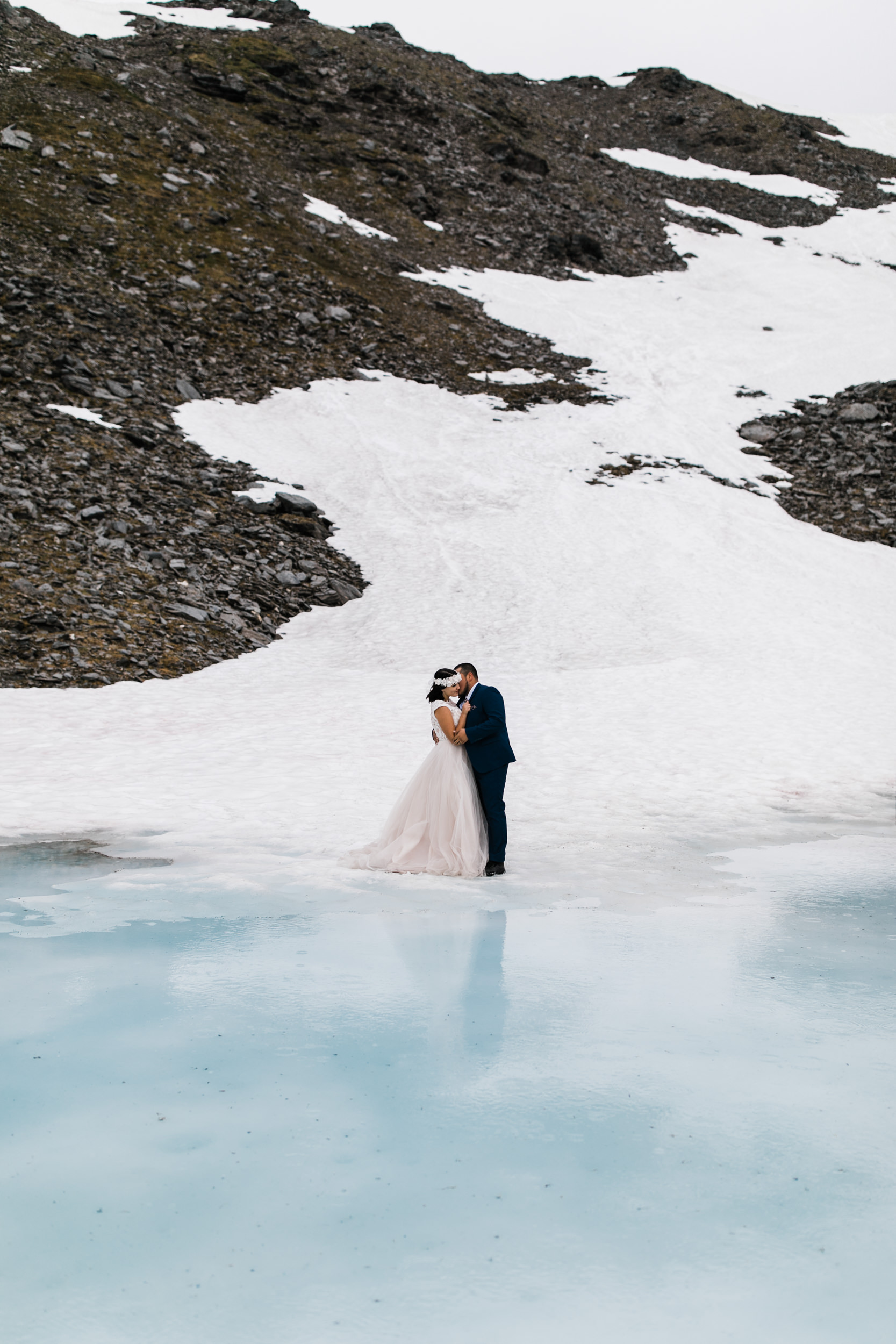 adventurous wedding portrait session at hatcher pass near anchorage | alaska elopement photographer | the hearnes adventure photography | www.thehearnes.com