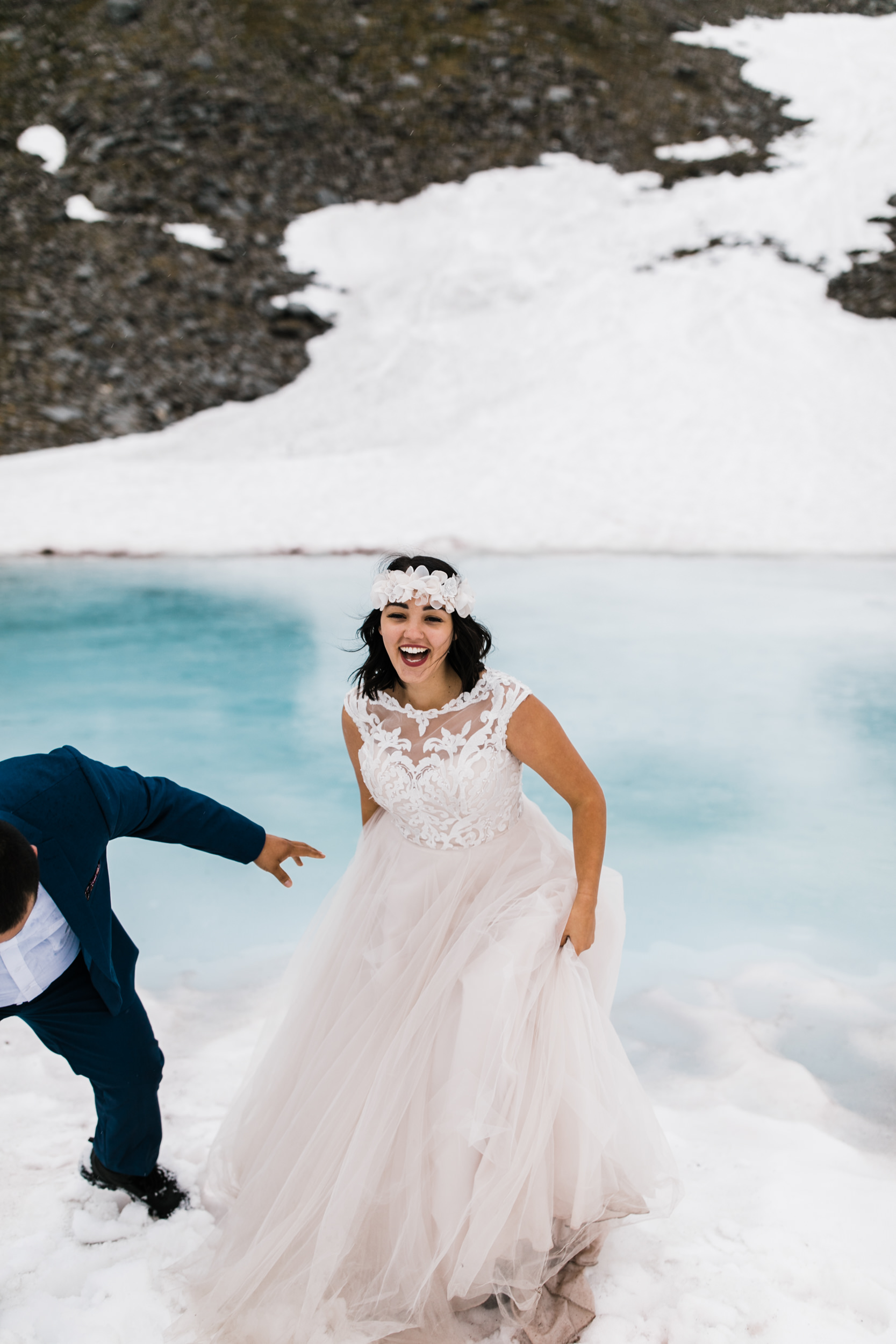 adventurous wedding portrait session at hatcher pass near anchorage | alaska elopement photographer | the hearnes adventure photography | www.thehearnes.com