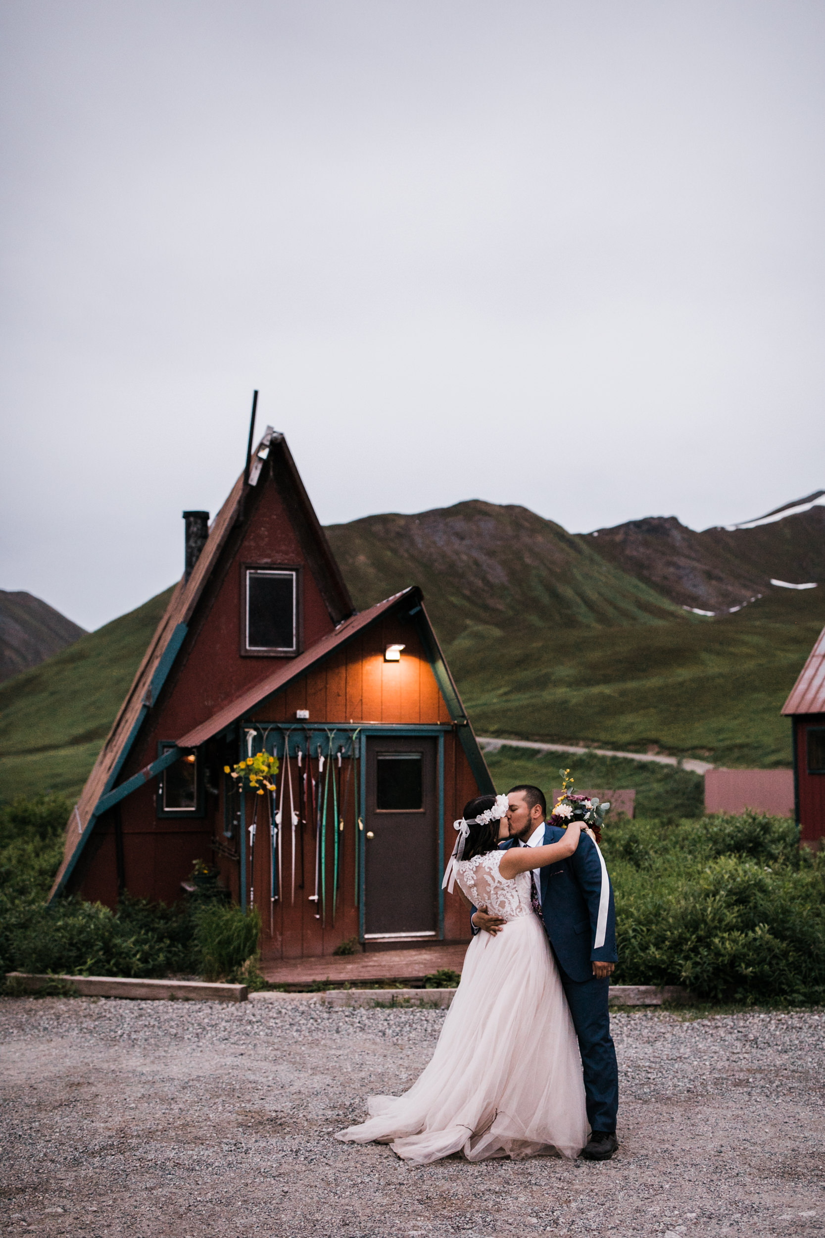 adventurous wedding portrait session at hatcher pass near anchorage | alaska elopement photographer | the hearnes adventure photography | www.thehearnes.com