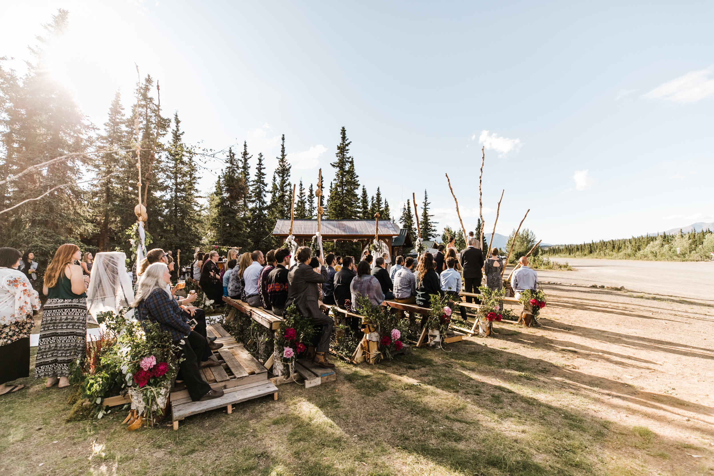 morgan + evan's intimate wedding on the denali airstrip | alaska destination wedding near Denali National Park and Preserve | the hearnes adventure photography 