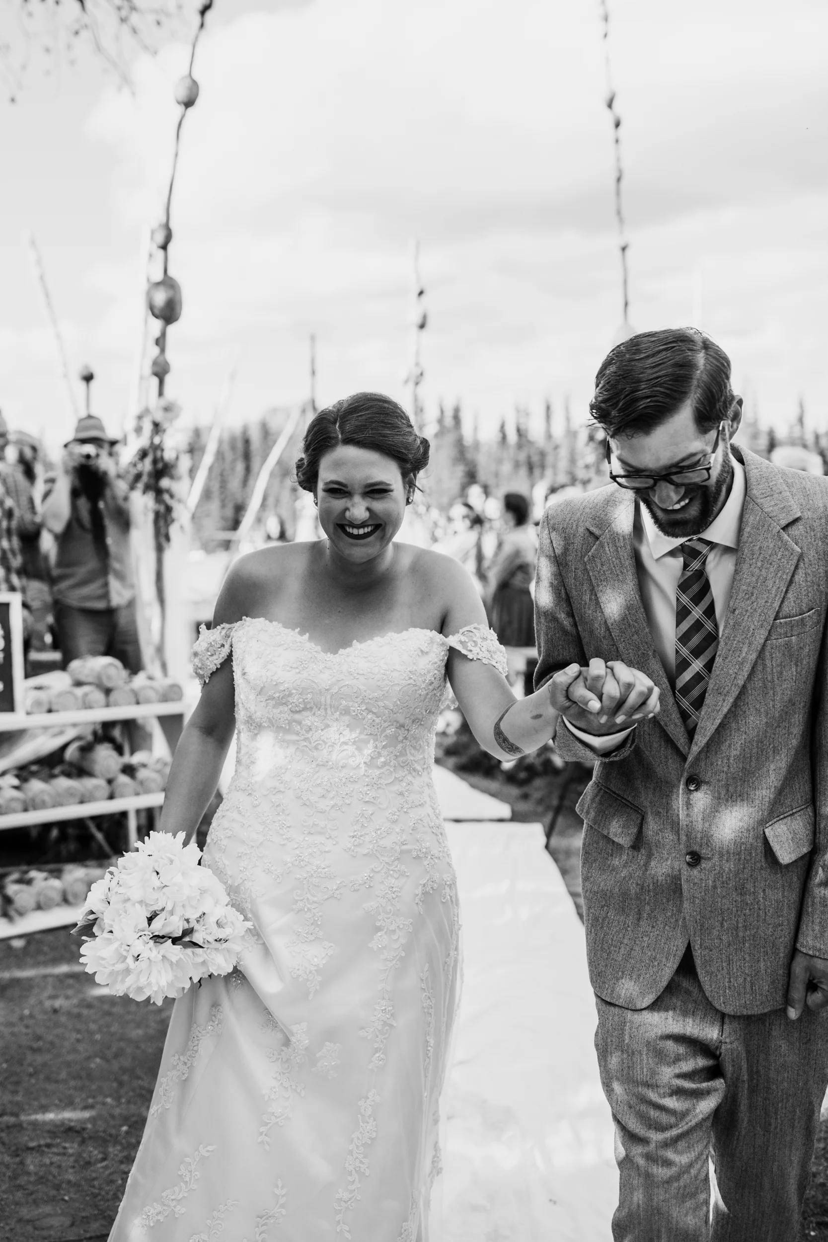morgan + evan's intimate wedding on the denali airstrip | alaska destination wedding near Denali National Park and Preserve | the hearnes adventure photography
