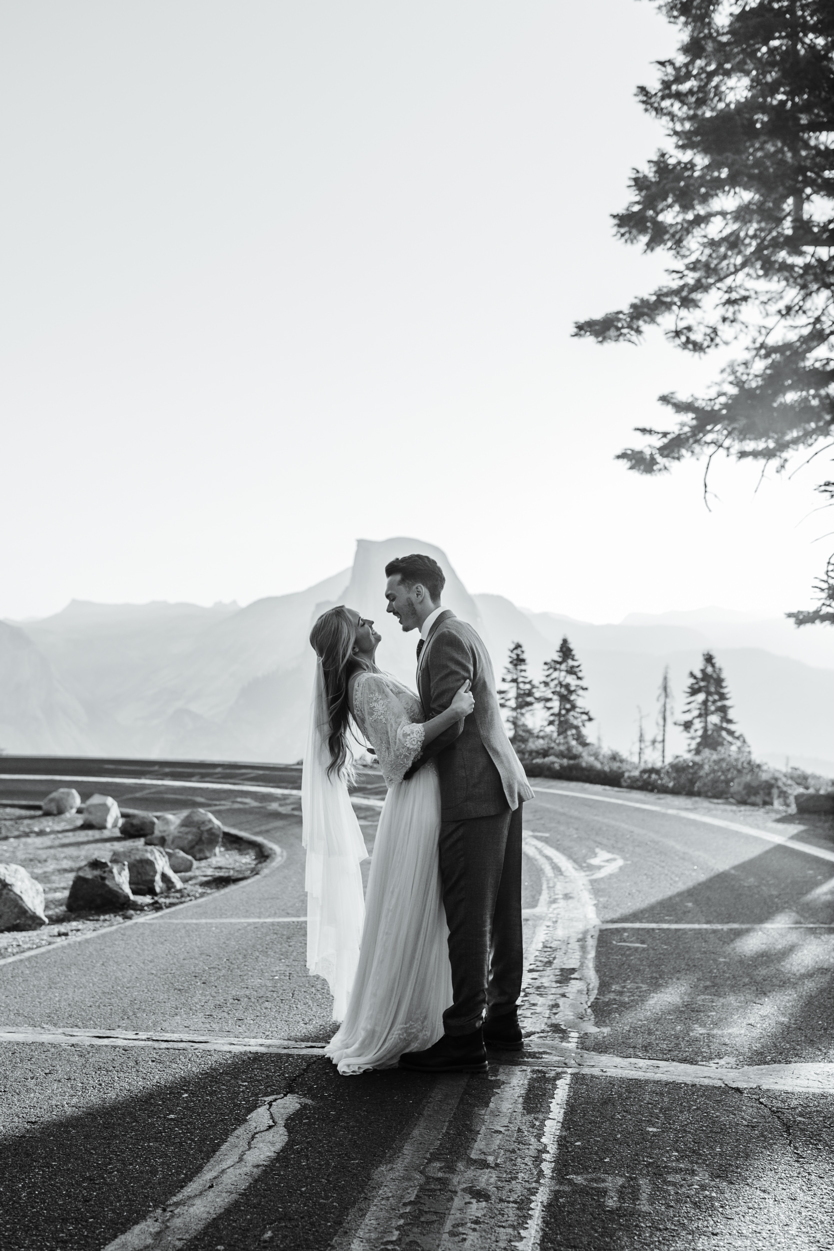 Copy of sunrise elopement in yosemite national park | wedding portraits at glacier point | wedding ceremony at taft point | adventure elopement photographer