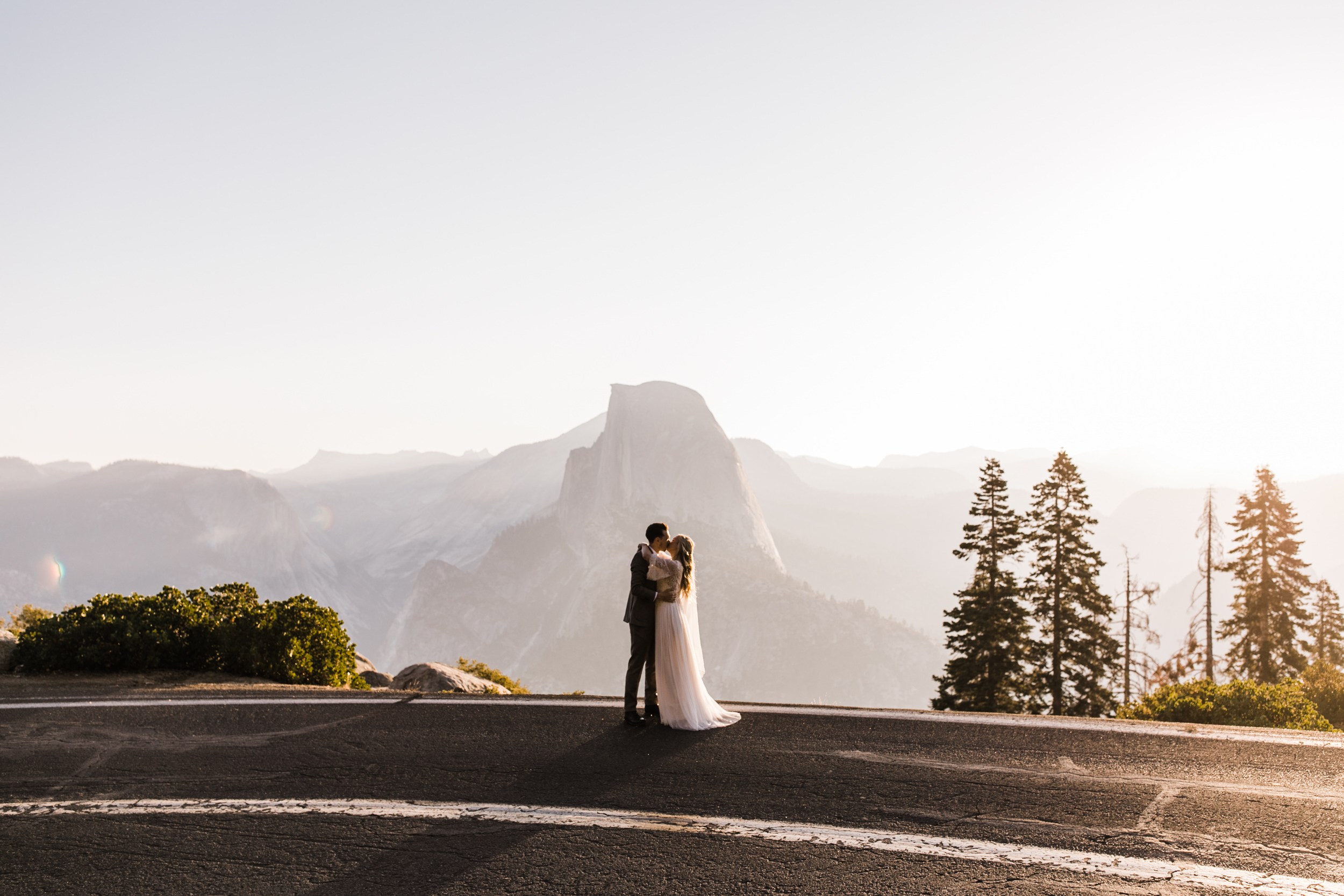 Copy of sunrise elopement in yosemite national park | wedding portraits at glacier point | wedding ceremony at taft point | adventure elopement photographer