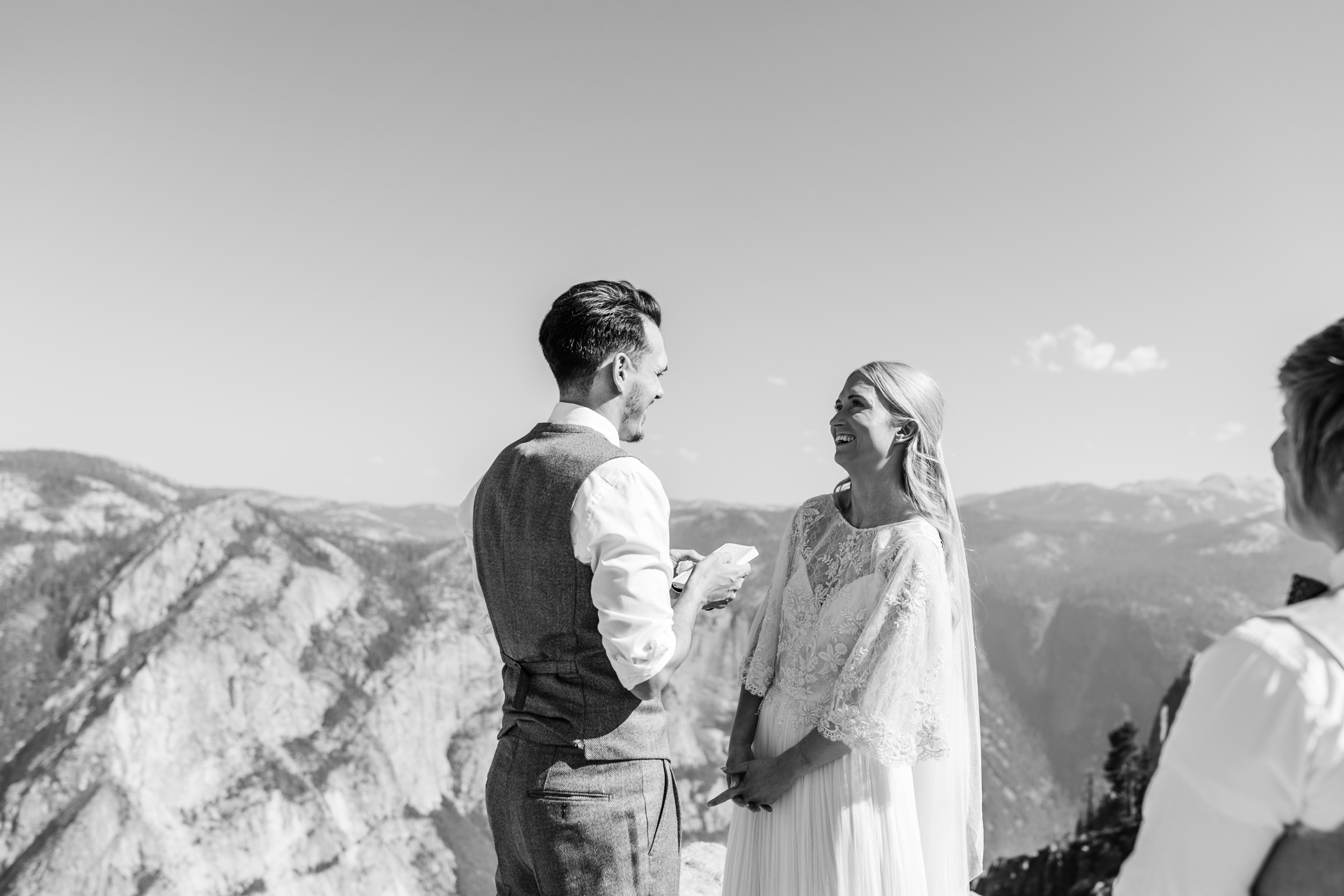 Copy of sunrise elopement in yosemite national park | wedding portraits at glacier point | wedding ceremony at taft point | adventure elopement photographer