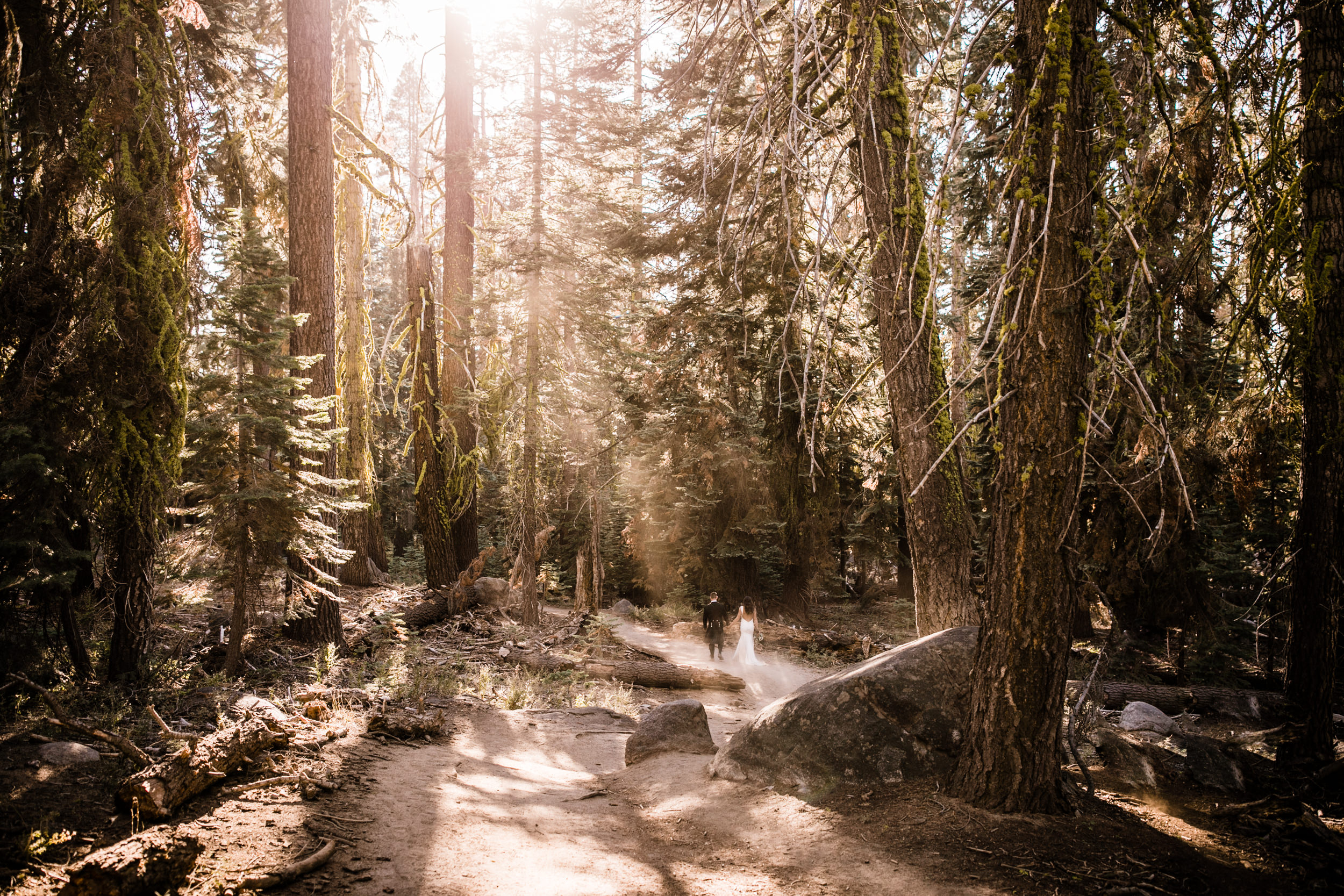 destination elopement in yosemite national park | ceremony + portraits at taft point | groom wearing a kilt + bride wearing boots | the hearnes elopement photography