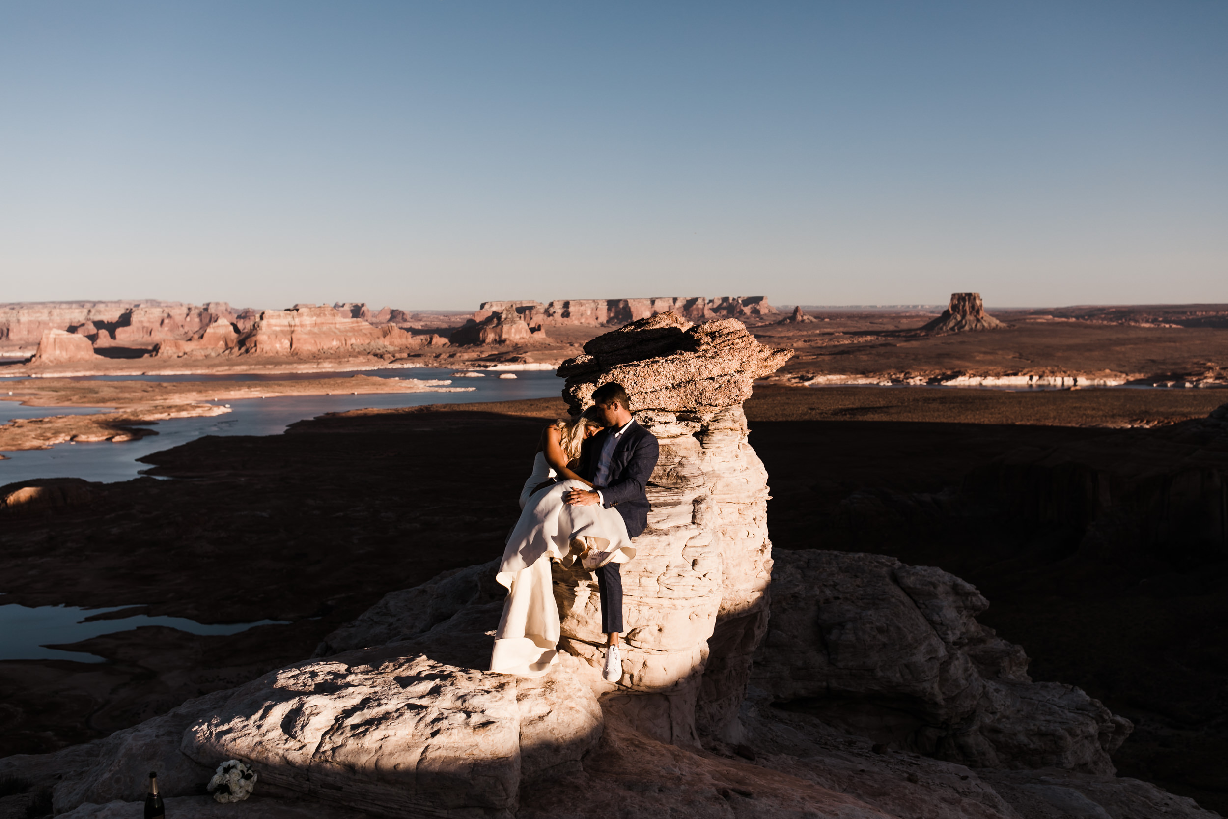jeep elopement in page, arizona | lake powell adventure wedding | desert elopement inspiration | utah wedding and elopement photographer | the hearnes