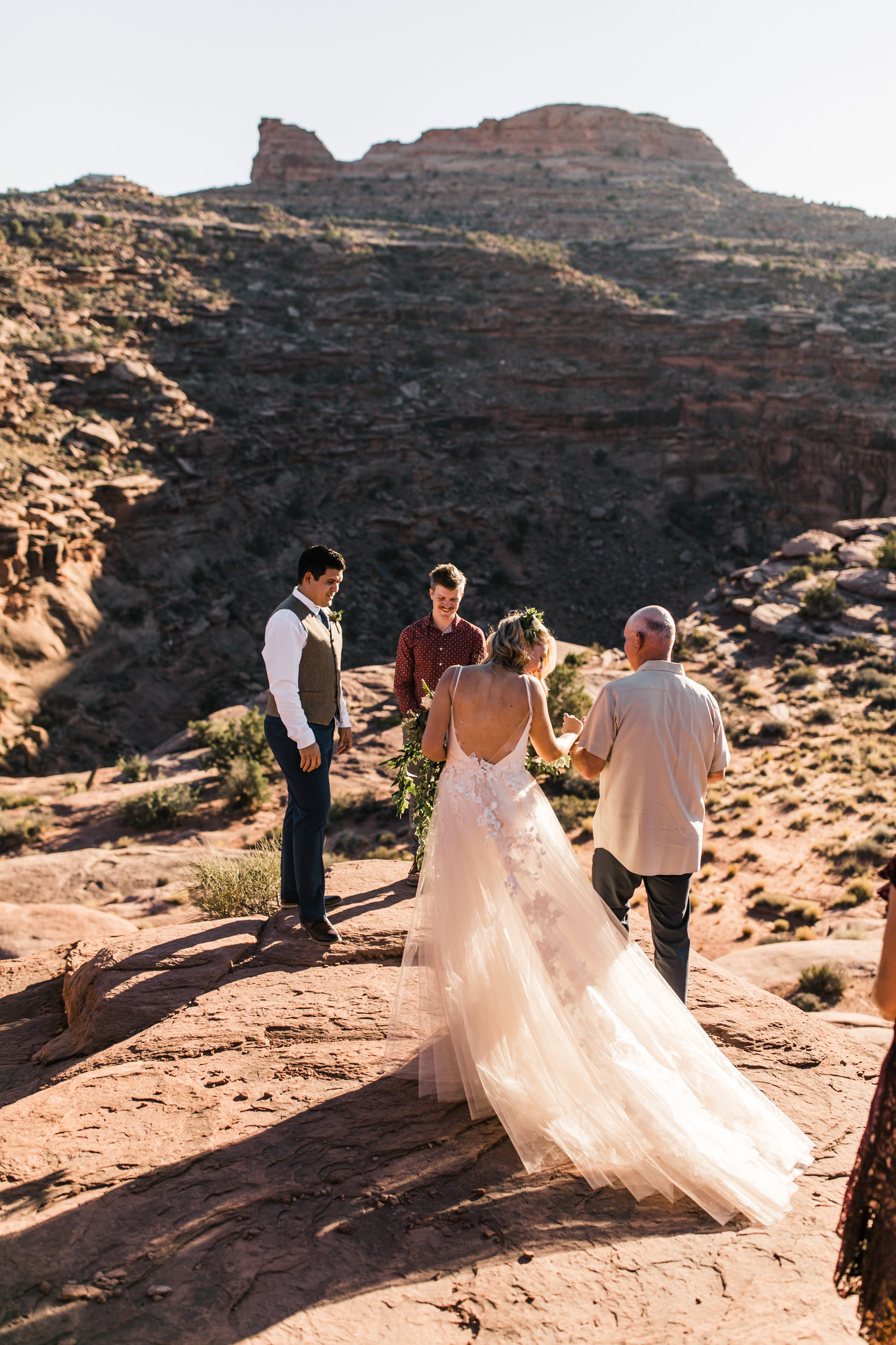 intimate elopement in a secret canyon near moab, utah | moab elopement photographer | the hearnes adventure photography
