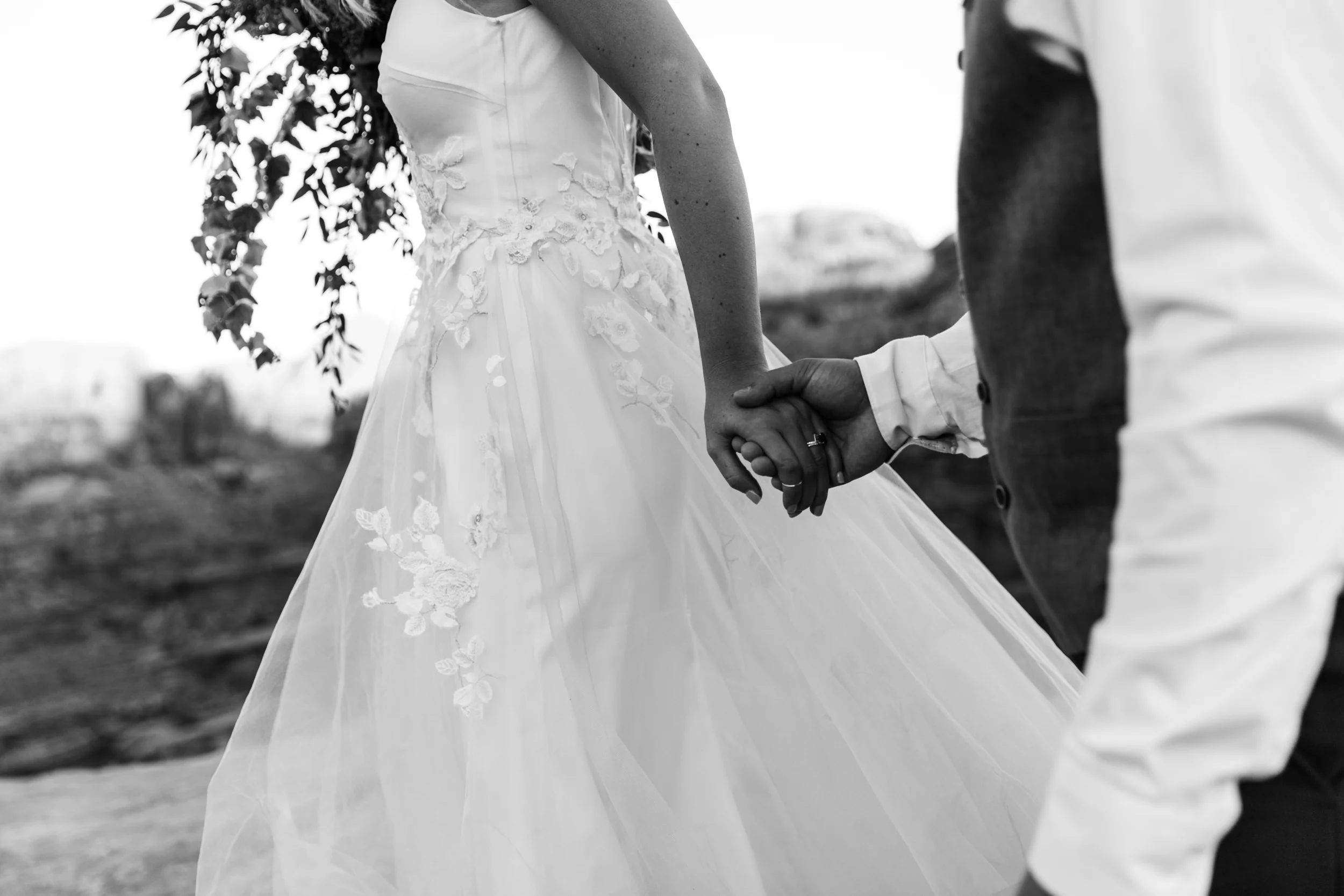 intimate elopement in a secret canyon near moab, utah | moab elopement photographer | the hearnes adventure photography