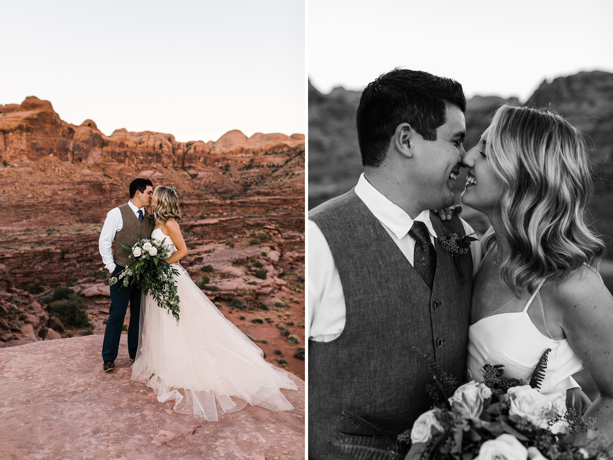 intimate elopement in a secret canyon near moab, utah | moab elopement photographer | the hearnes adventure photography