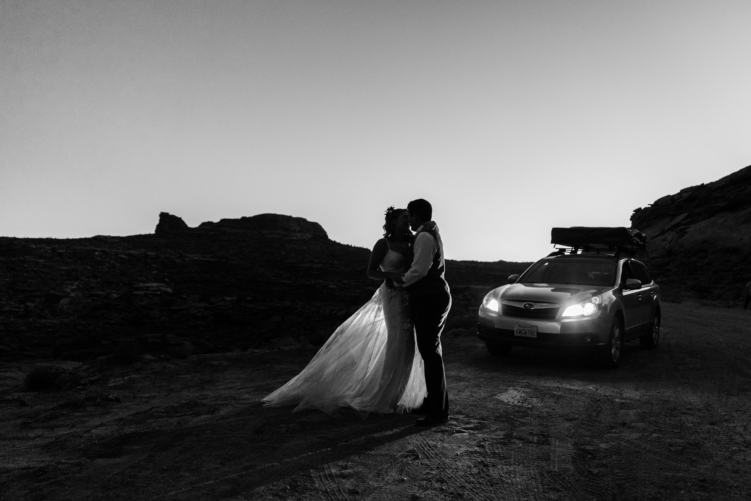 intimate elopement in a secret canyon near moab, utah | moab elopement photographer | the hearnes adventure photography