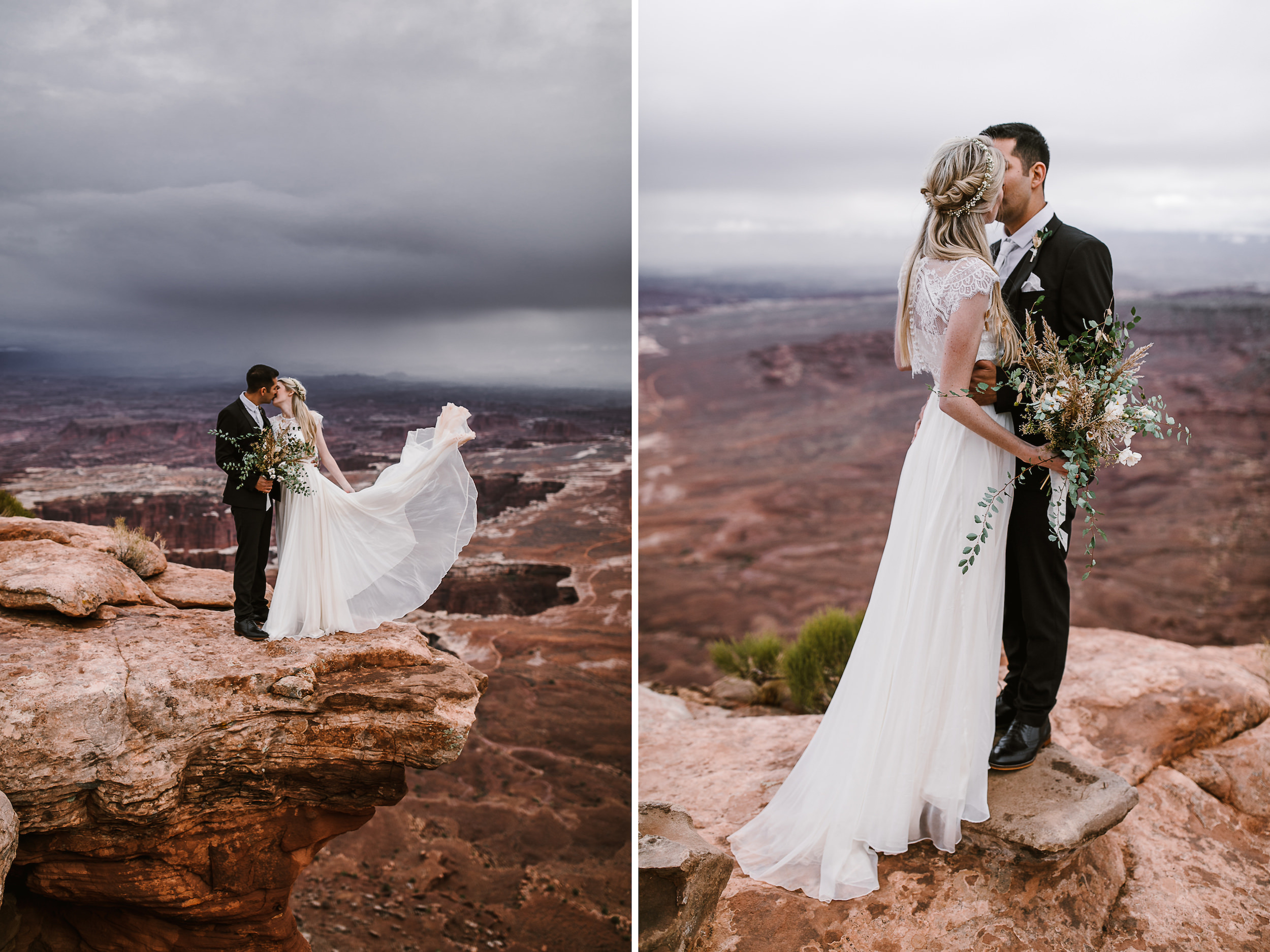 canyonlands national park elopement inspiration | moab utah wedding bridals | the hearnes adventure photography