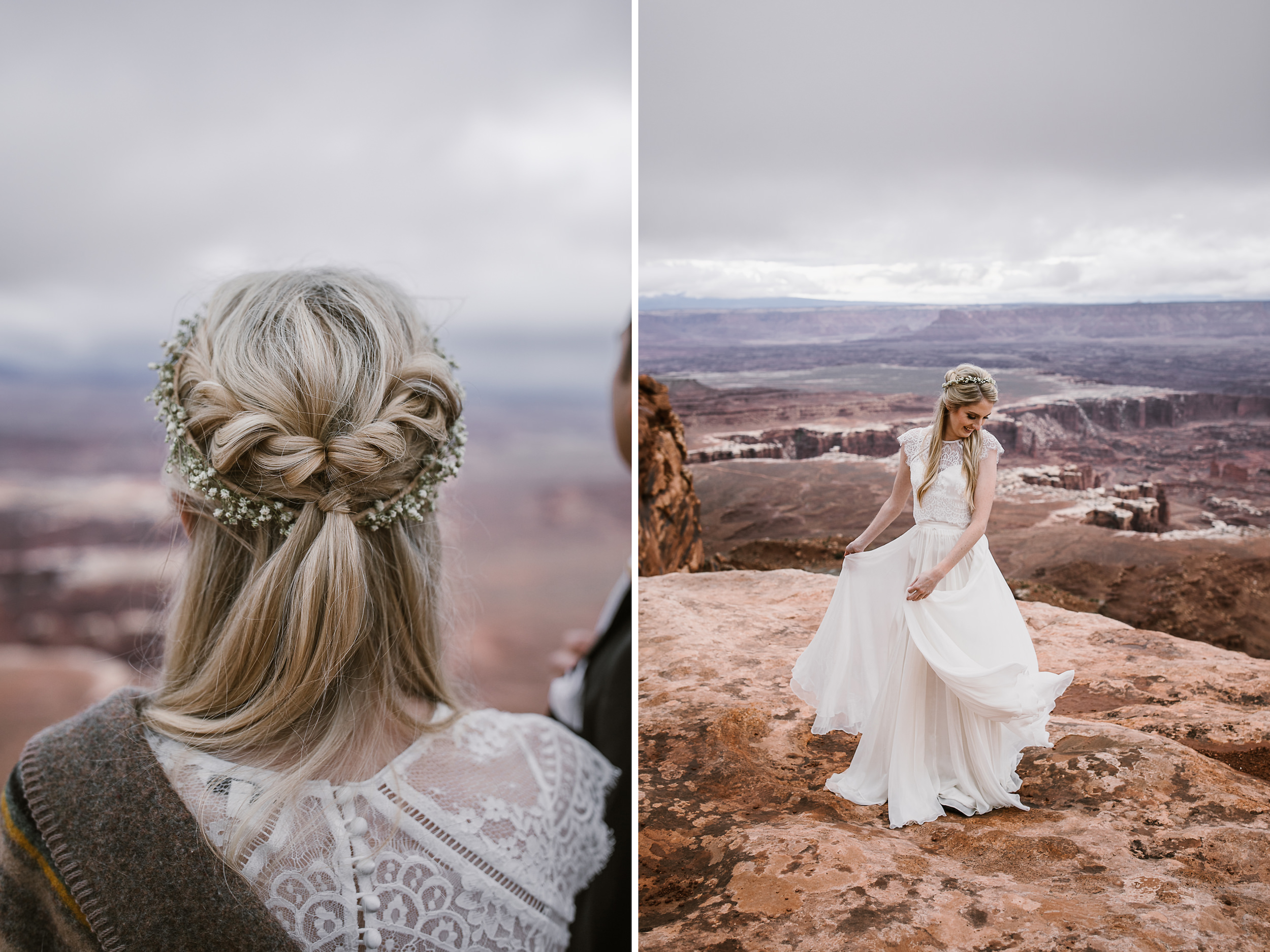 canyonlands national park elopement inspiration | moab utah wedding bridals | the hearnes adventure photography