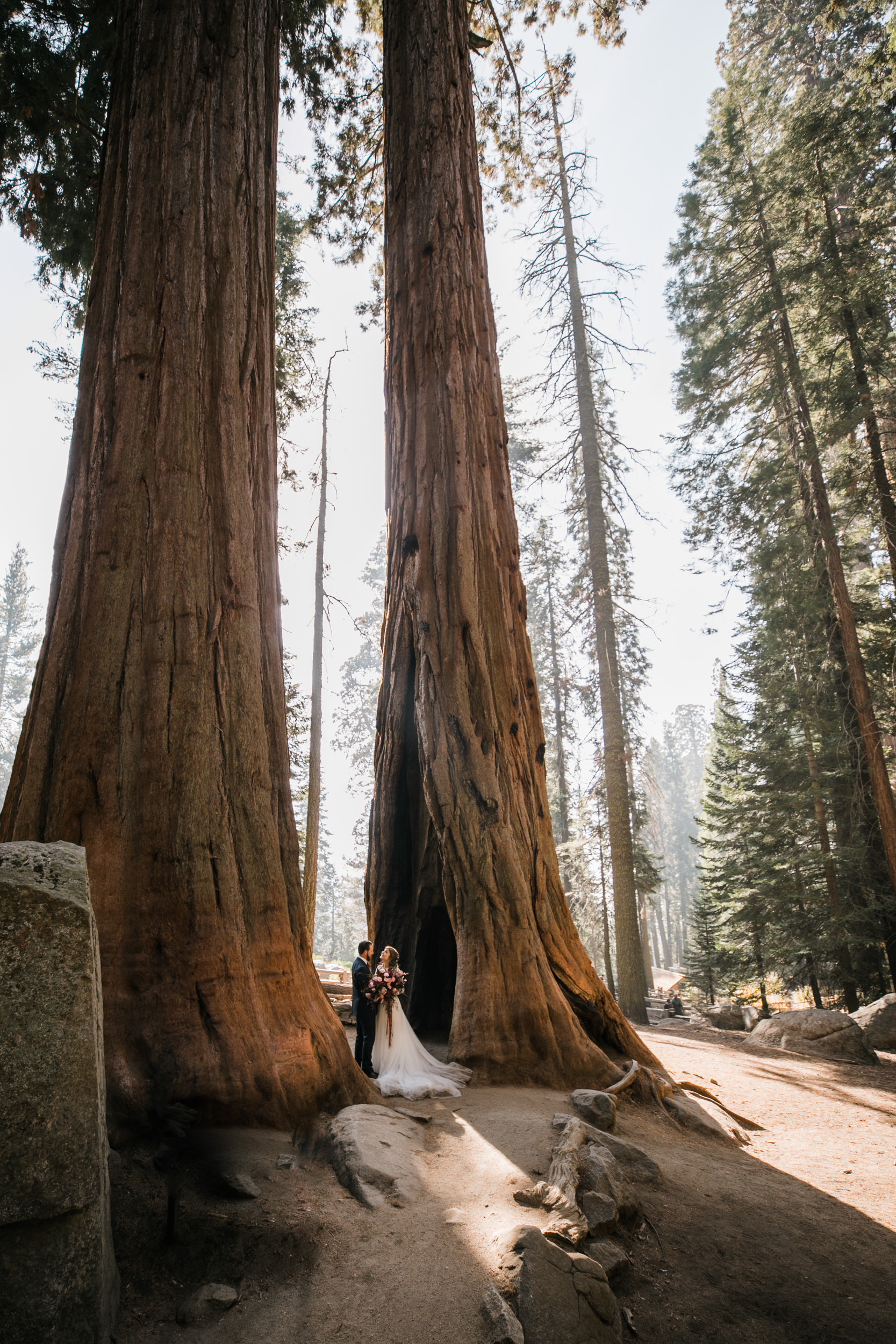 elopement wedding in sequoia national park | adventure weddings in california | the hearnes adventure photography 