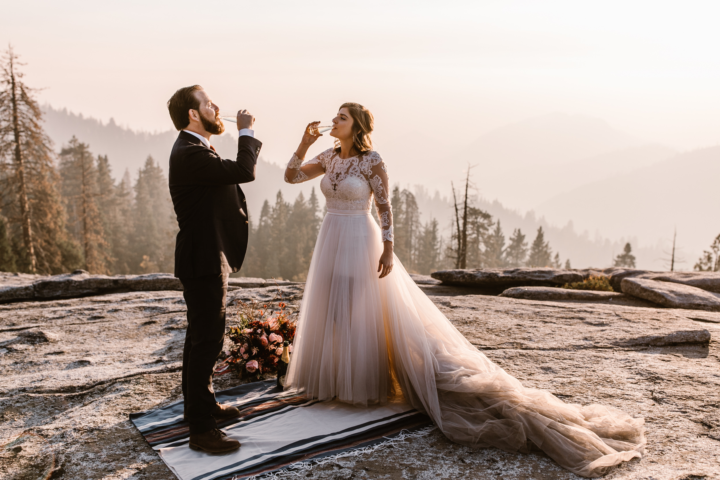 elopement wedding in sequoia national park | adventure weddings in california | the hearnes adventure photography 