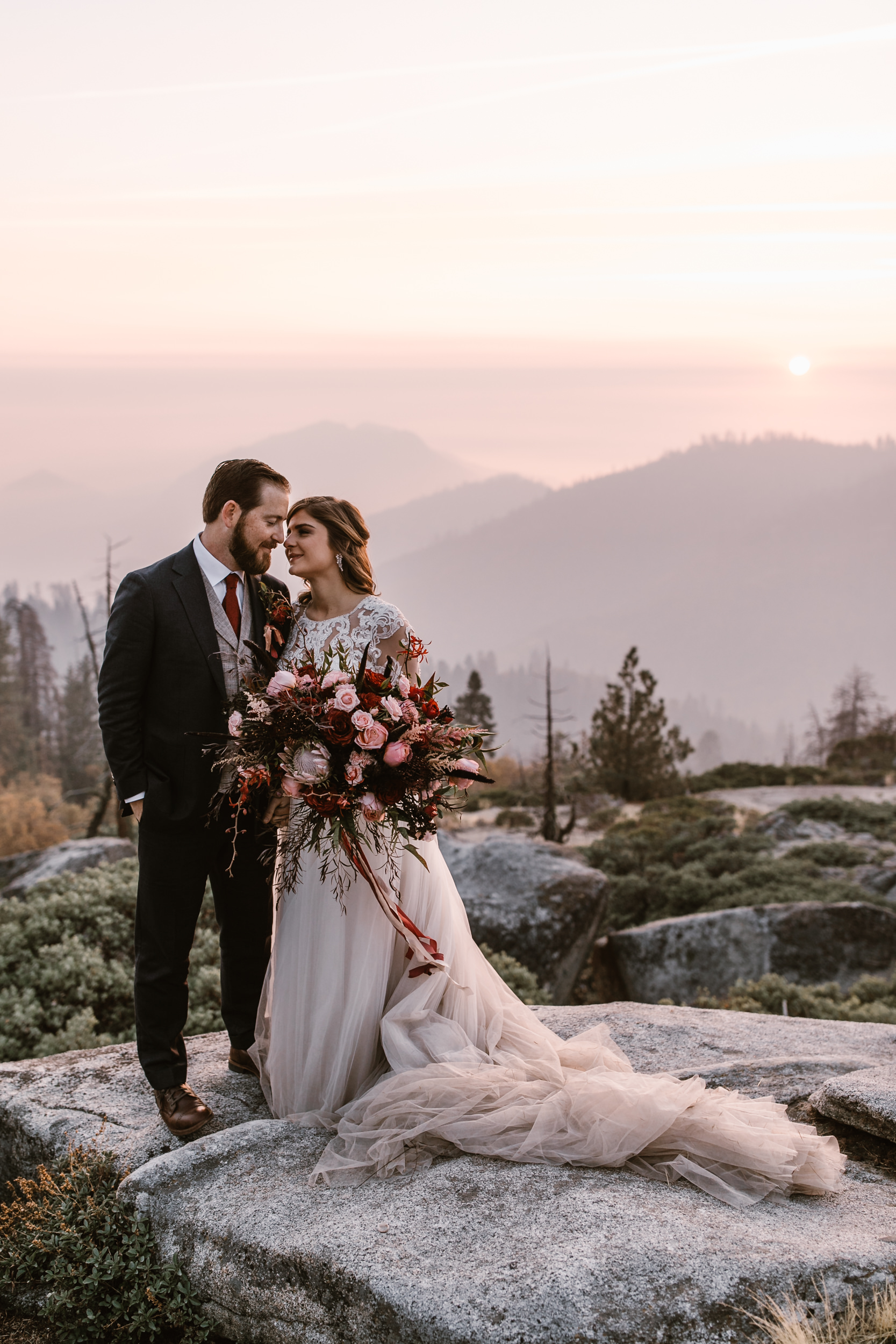 elopement wedding in sequoia national park | adventure weddings in california | the hearnes adventure photography 