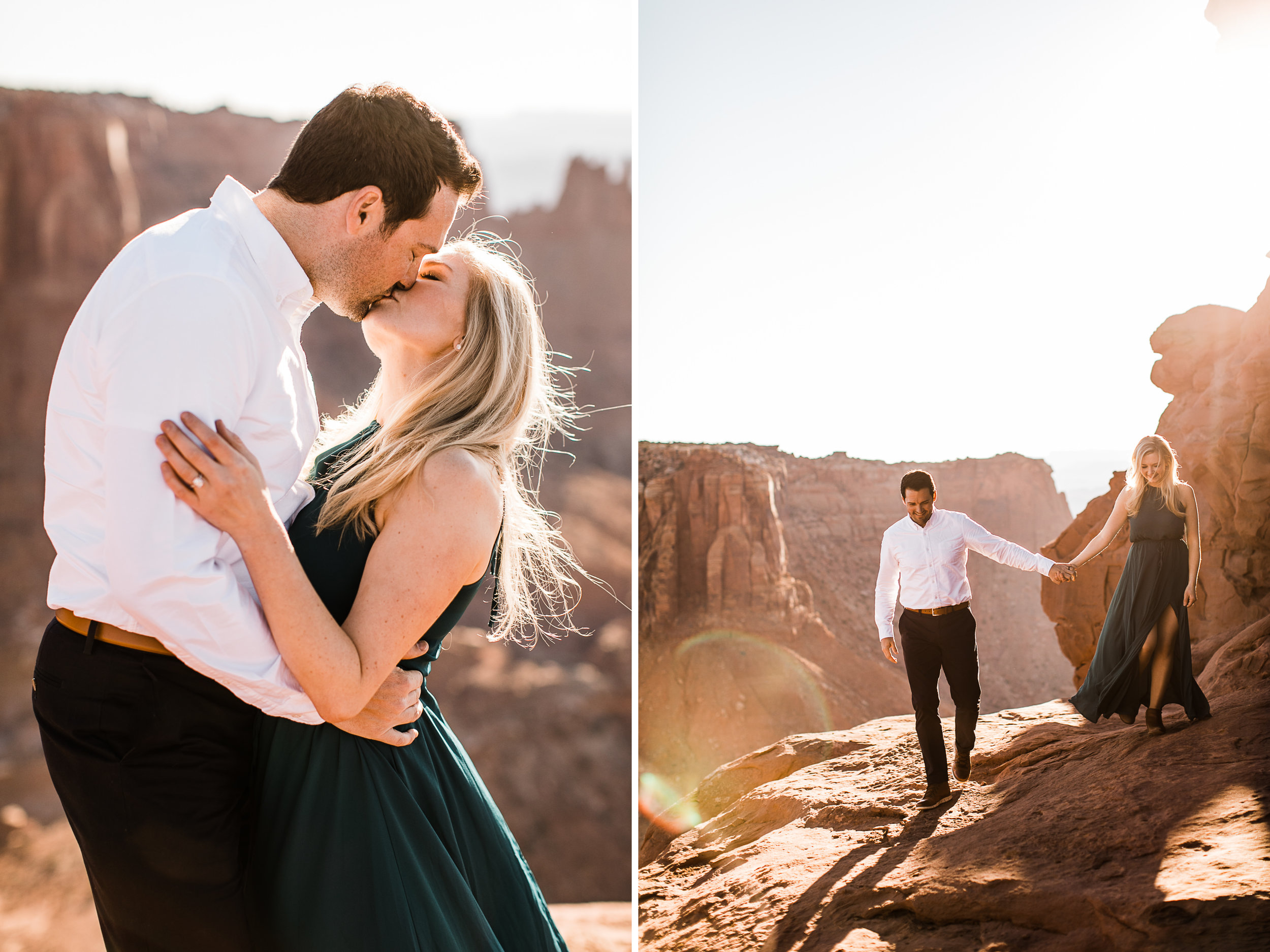 engagement photography session in canyonlands national park near moab utah