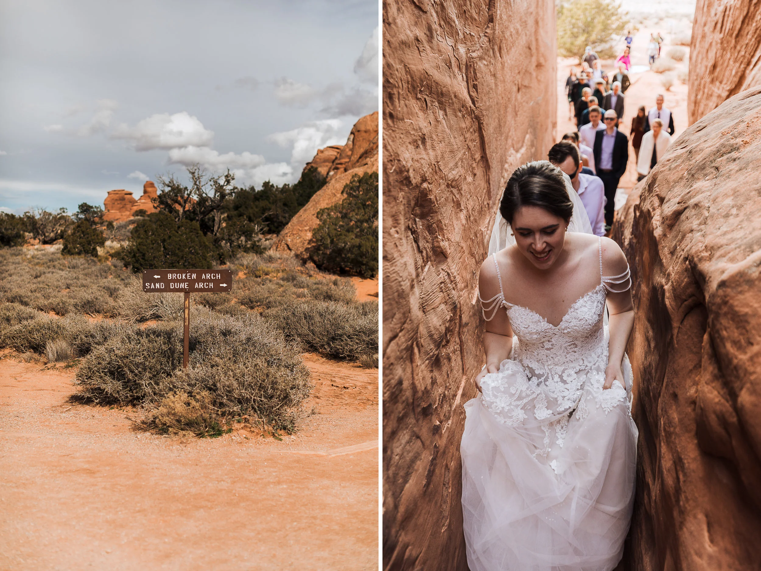 There are only a few designated wedding ceremony locations in Arches National Park.