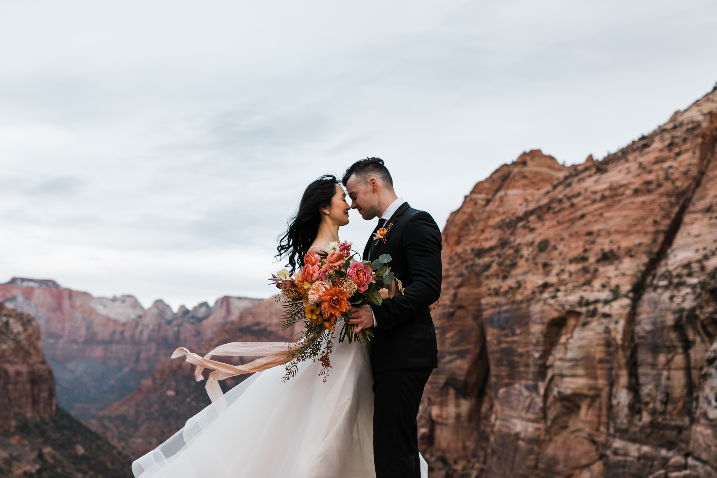  The Hearnes Adventure Elopement Photography Zion National Park