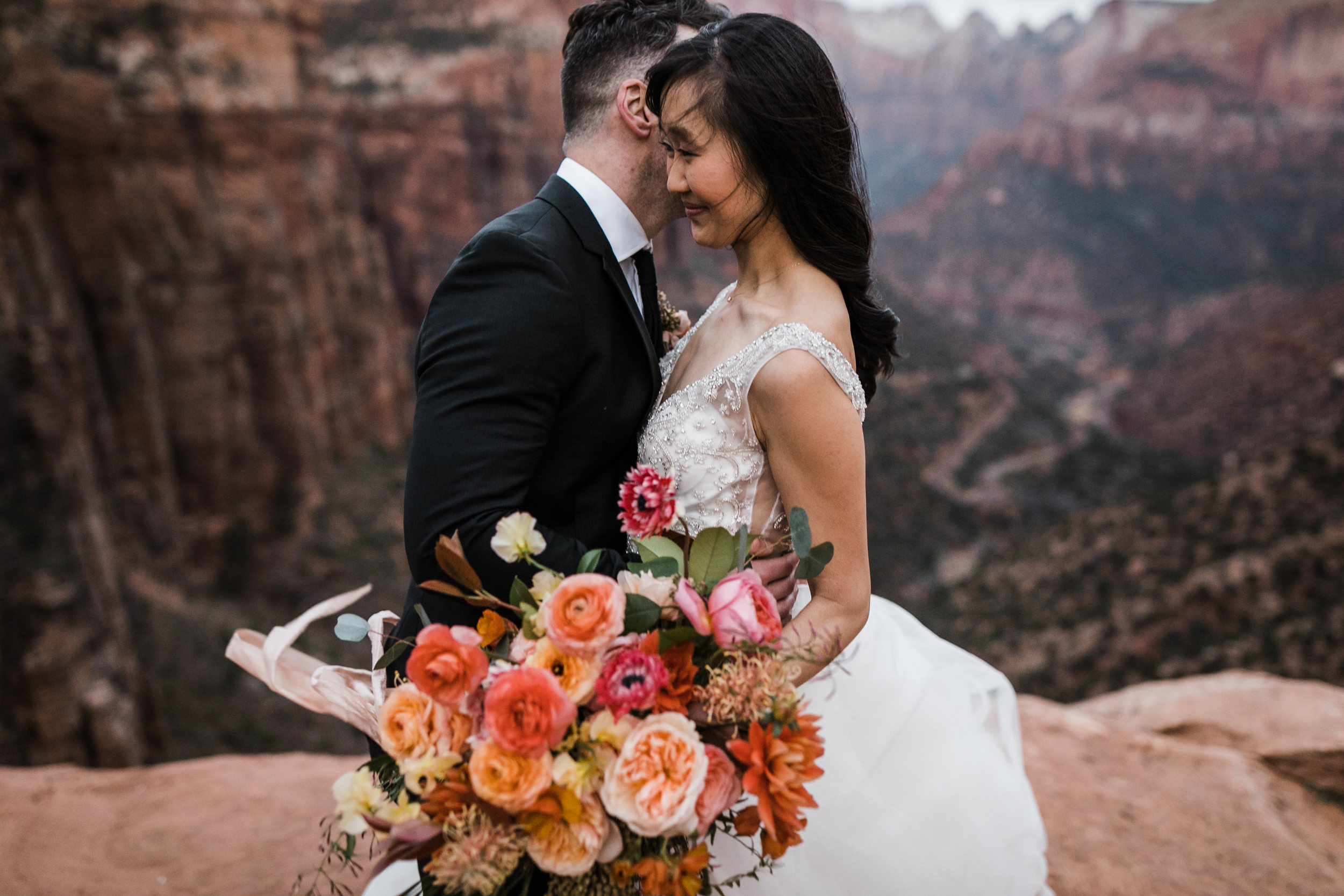 Wedding Photography in Zion National Park Springtime