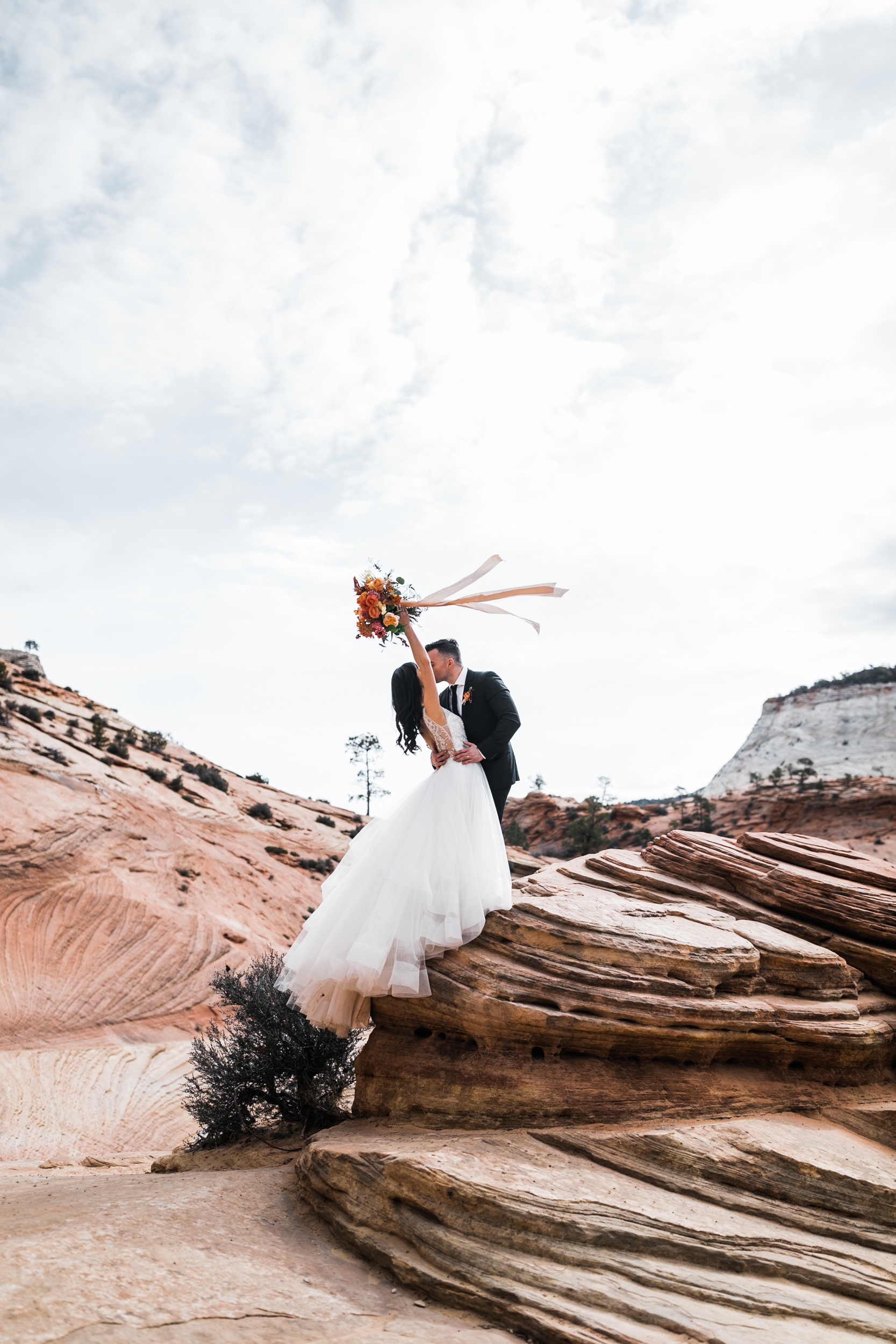 Hiking Elopement Adventure Bride The Hearnes