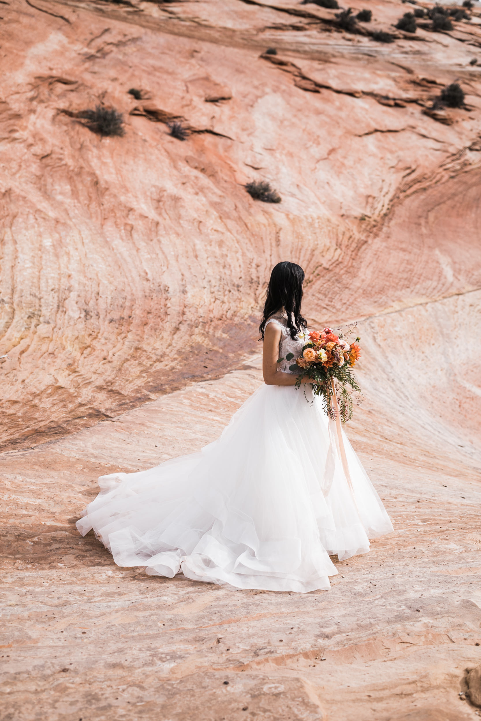 Hiking Elopement Adventure Bride The Hearnes