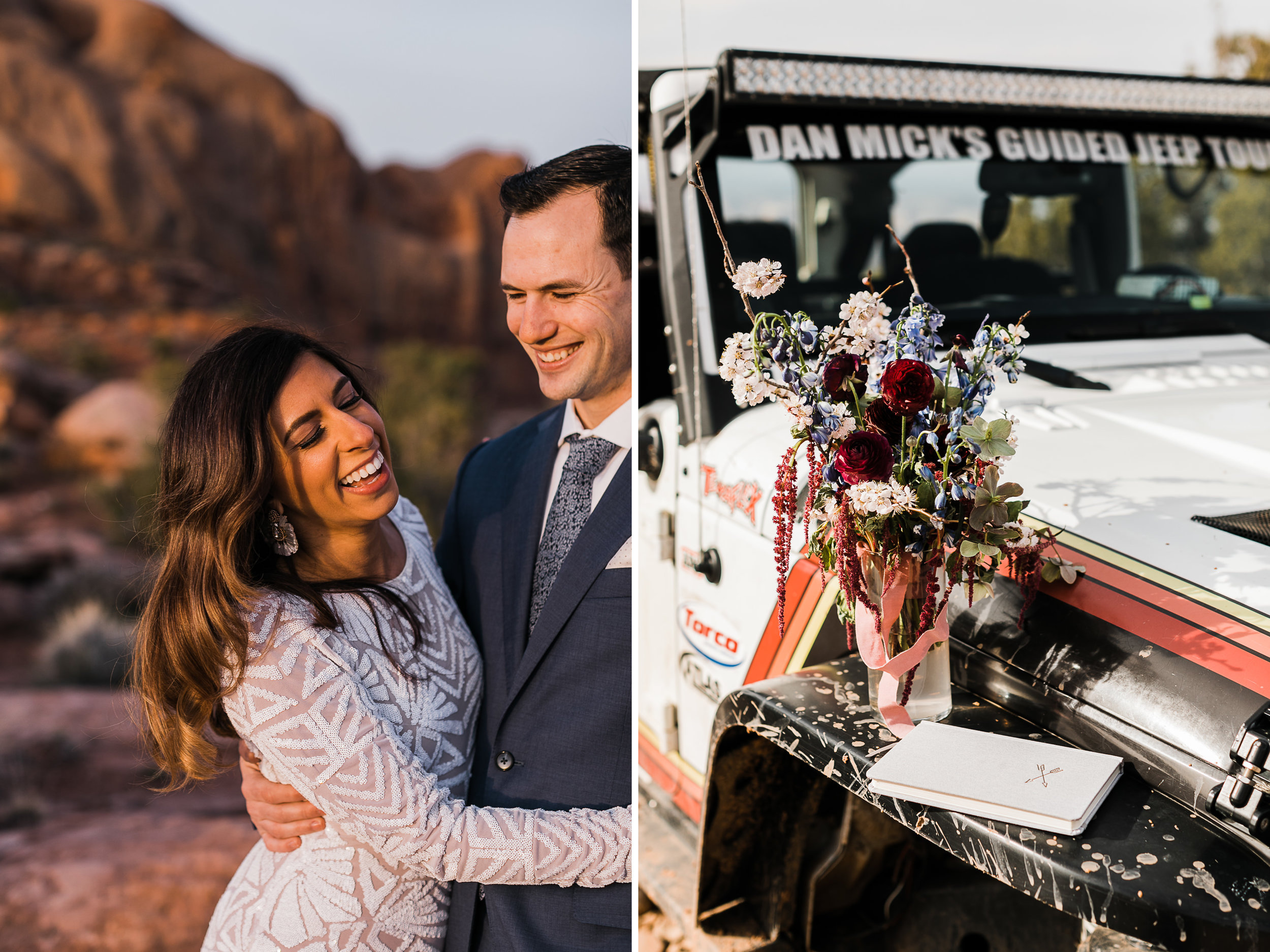 The Hearnes Wedding Photography Jeep Elopement Adventure in Moab Utah