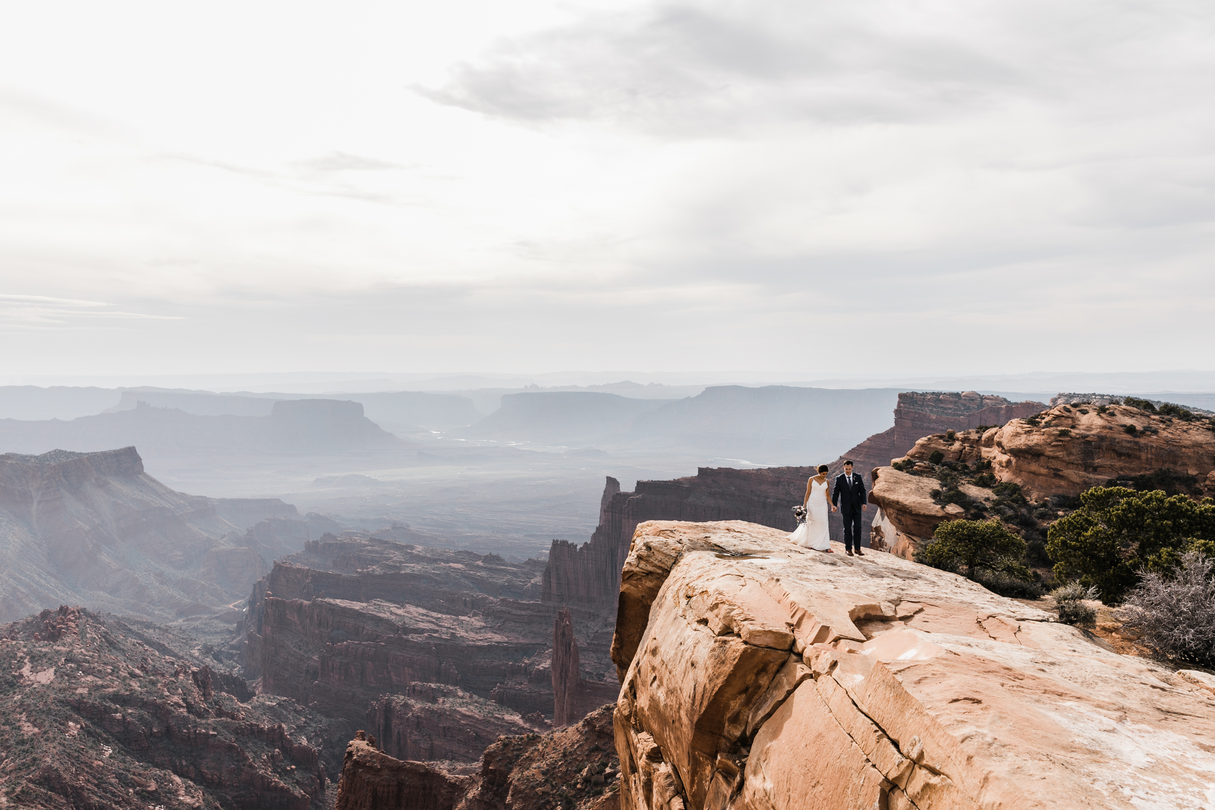 The Hearnes Adventure Wedding in Moab Utah  Overlook